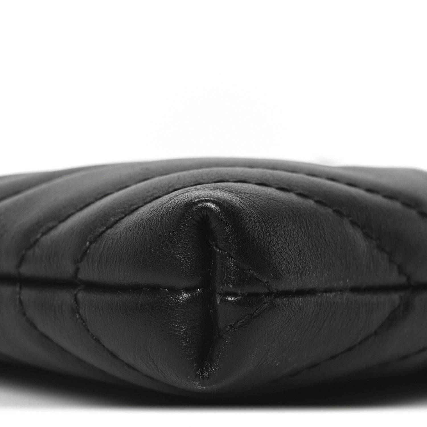 Calfskin Matelasse Mini GG Marmont Chain Bag Black