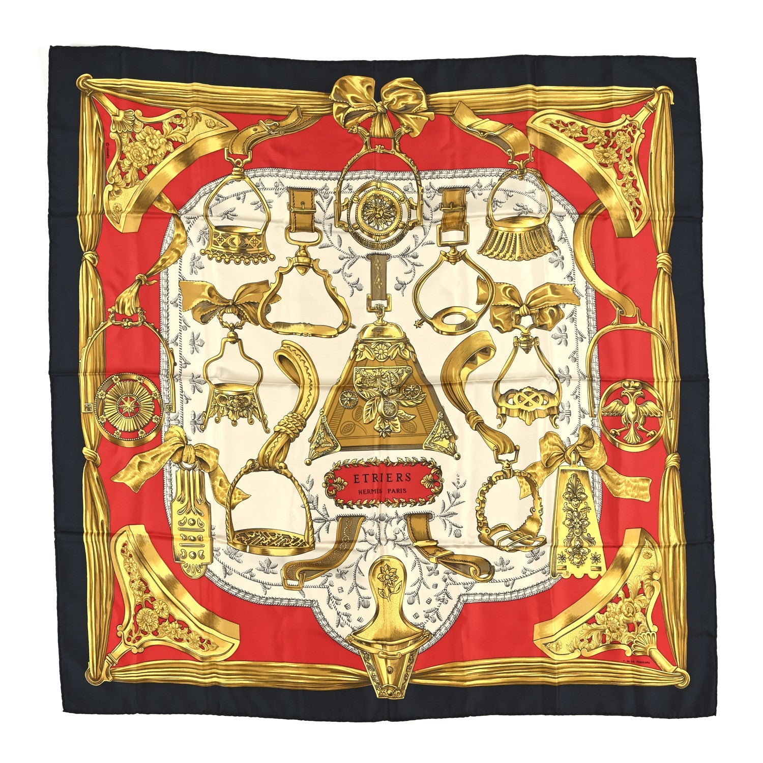 Silk Etriers Scarf 90