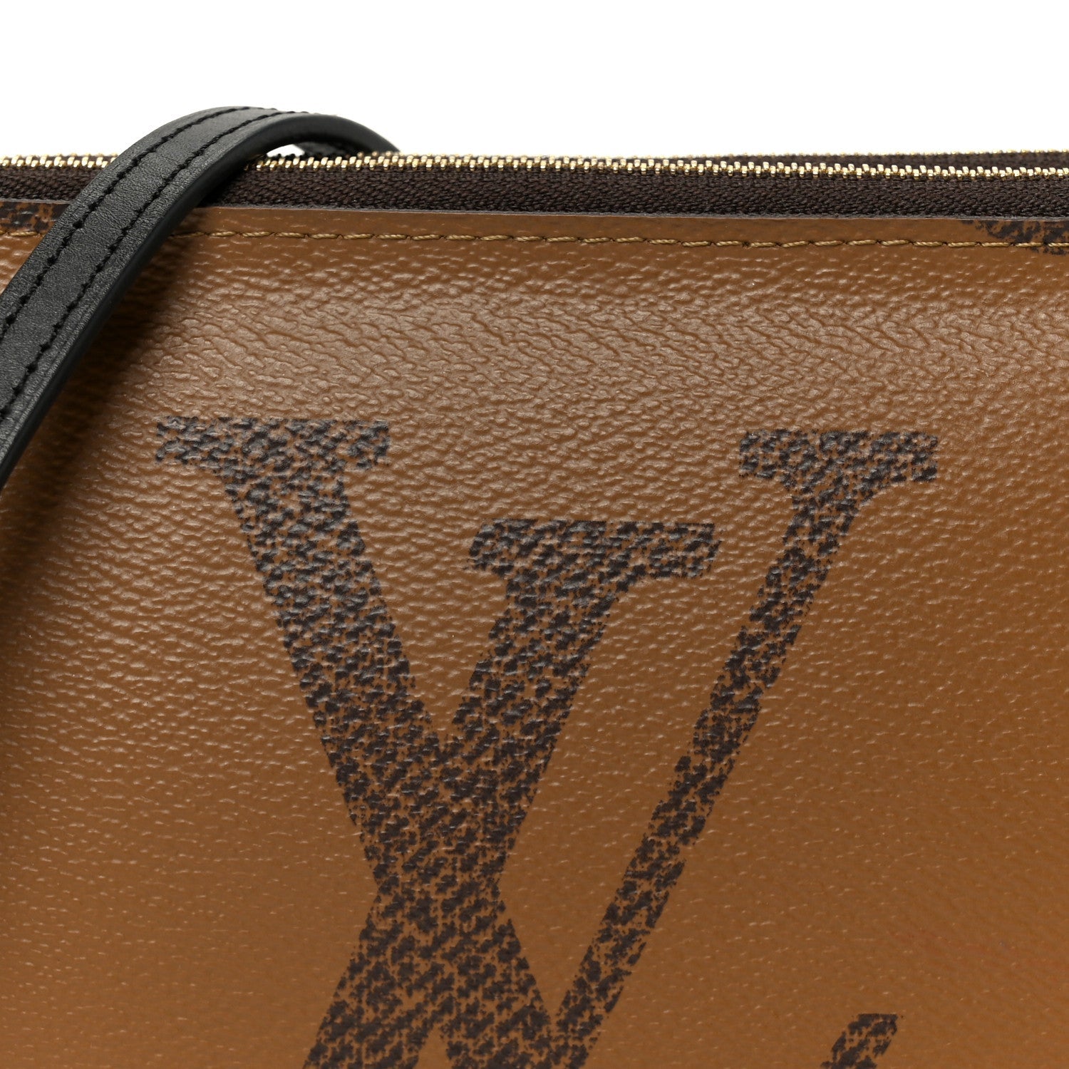 Reverse Monogram Giant Double Zip Pochette