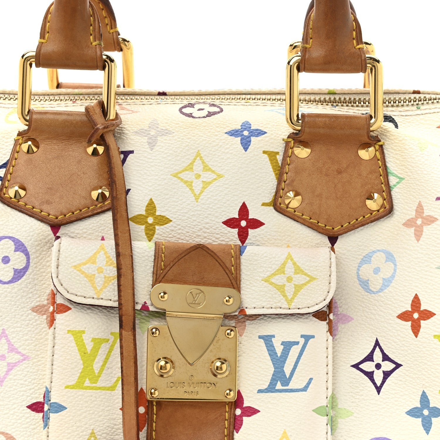 Monogram Multicolor Speedy 30 White