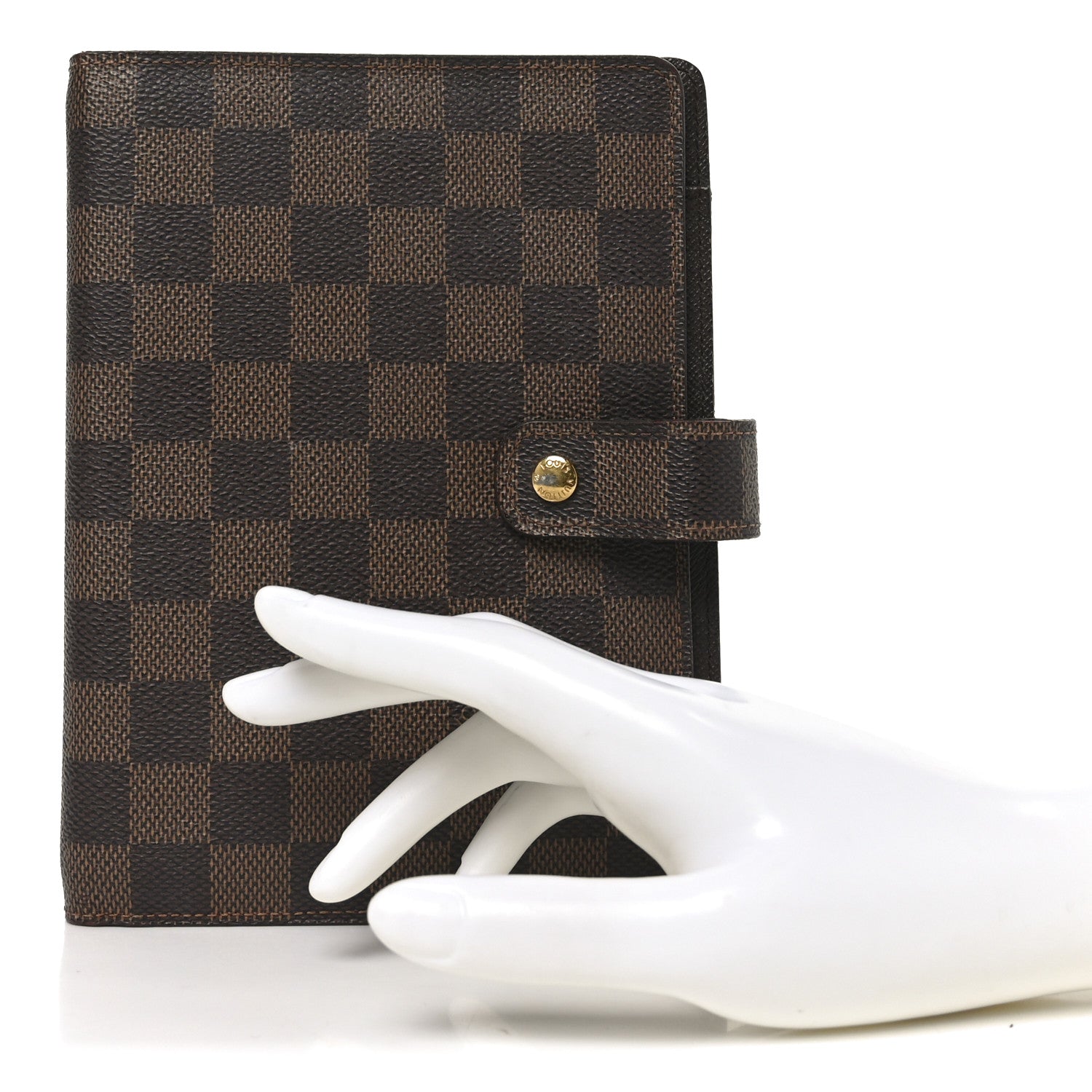 Damier Ebene Medium Ring Agenda Cover