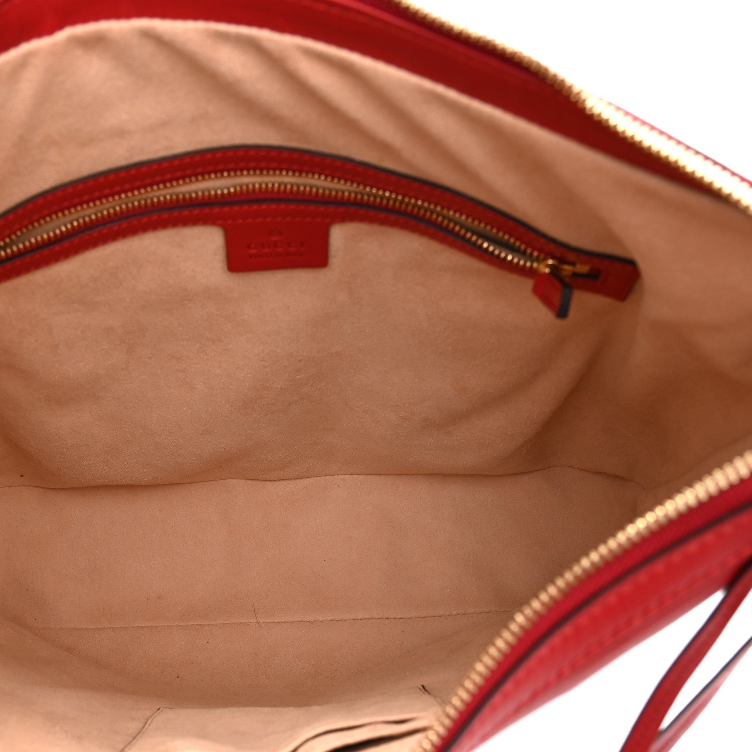 Apollo Calfskin GG Dadini Embroidered Chain Hobo Hibiscus Red