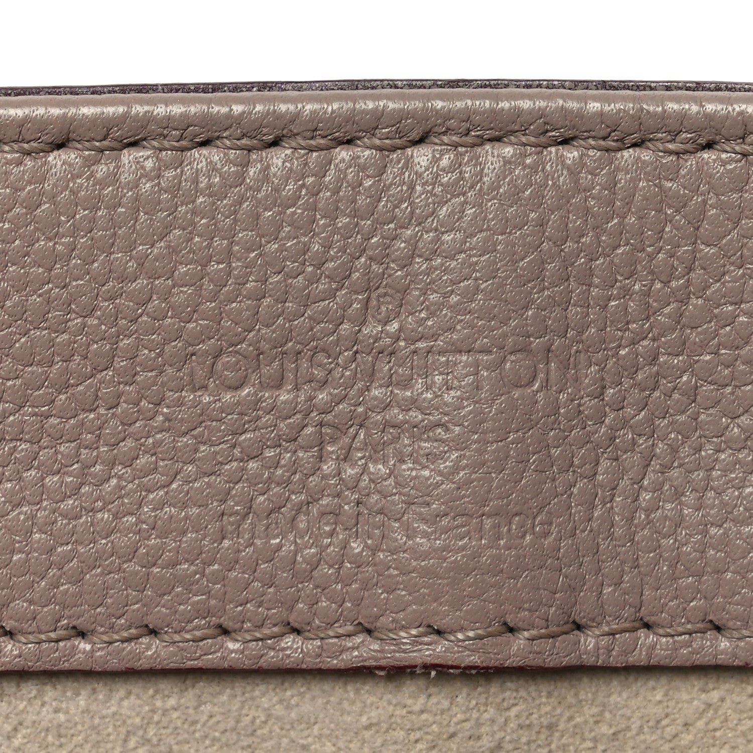 Calfskin Monogram Very One Handle Mastic Raisin