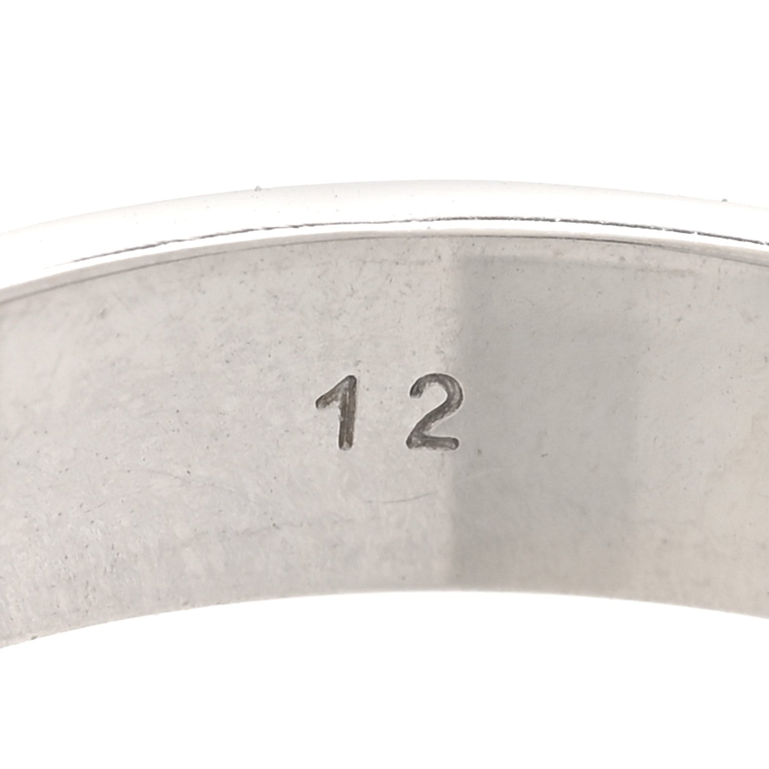 18K White Gold 4mm Icon Thin Band Ring 52 6