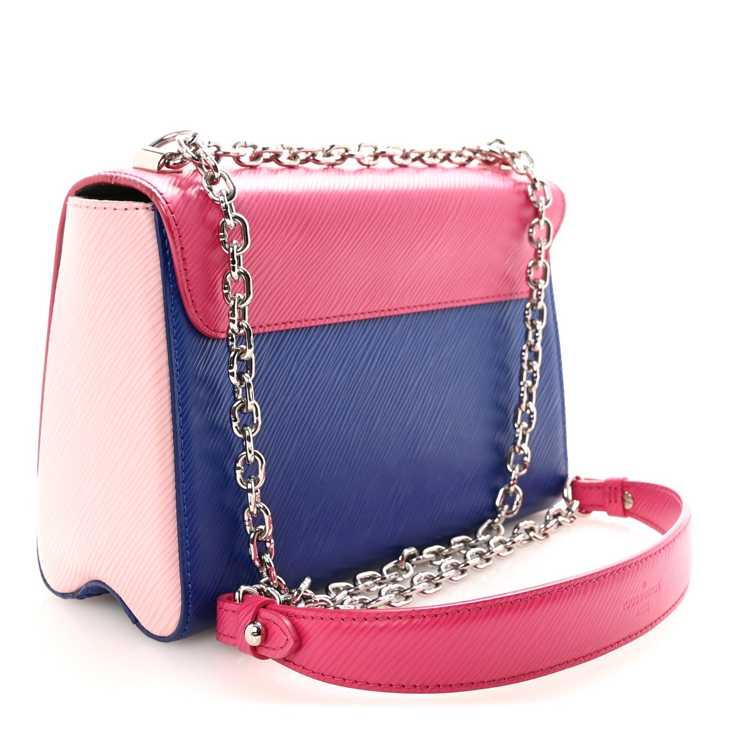Epi Twist Shoulder Bag MM Pink Blue