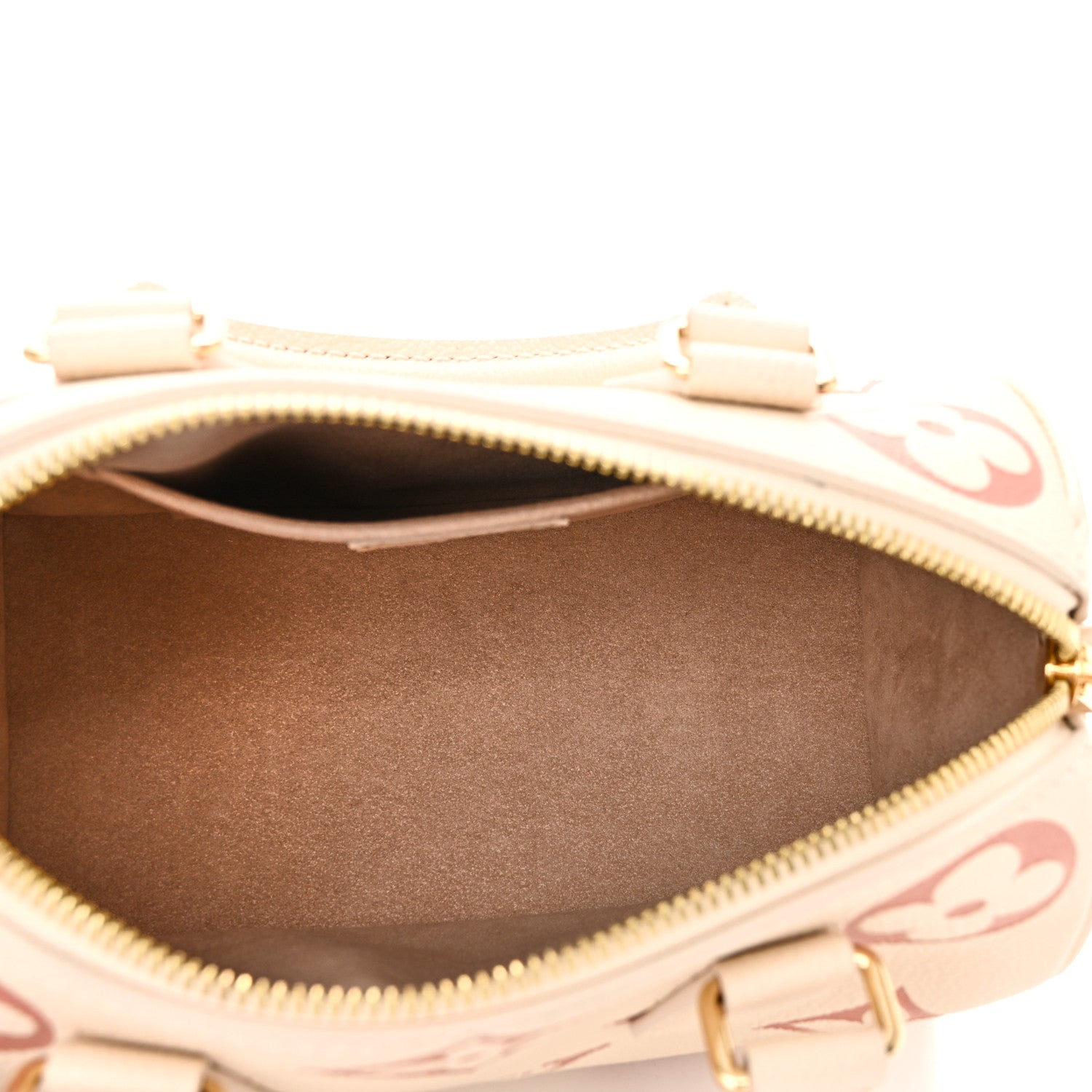 Empreinte Monogram Giant Speedy Bandouliere 20 Creme Rose Trianon