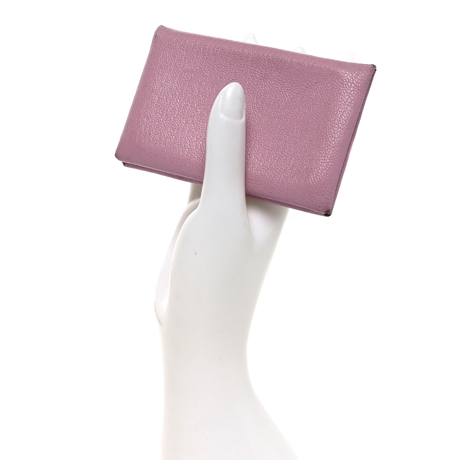 Chevre Mysore Calvi Card Case Mauve Sylvestre