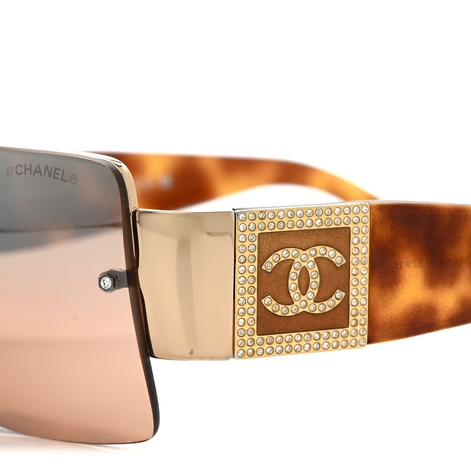 Crystal CC Sunglasses 4095-B Tortoise