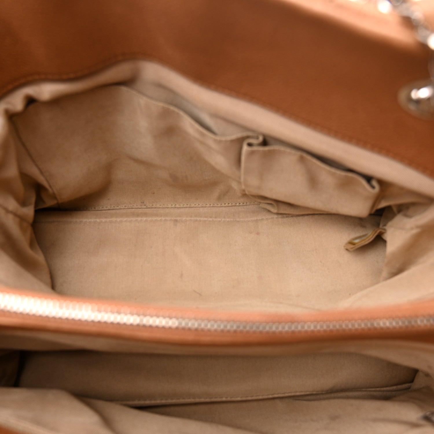 Caviar Quilted Timeless CC Shopping Tote Brown