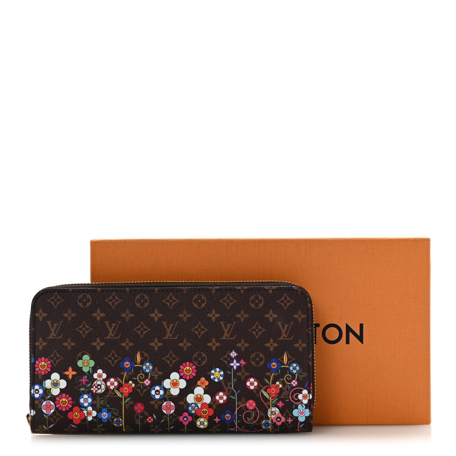 LV X TM Monogram Flowers Zippy Wallet