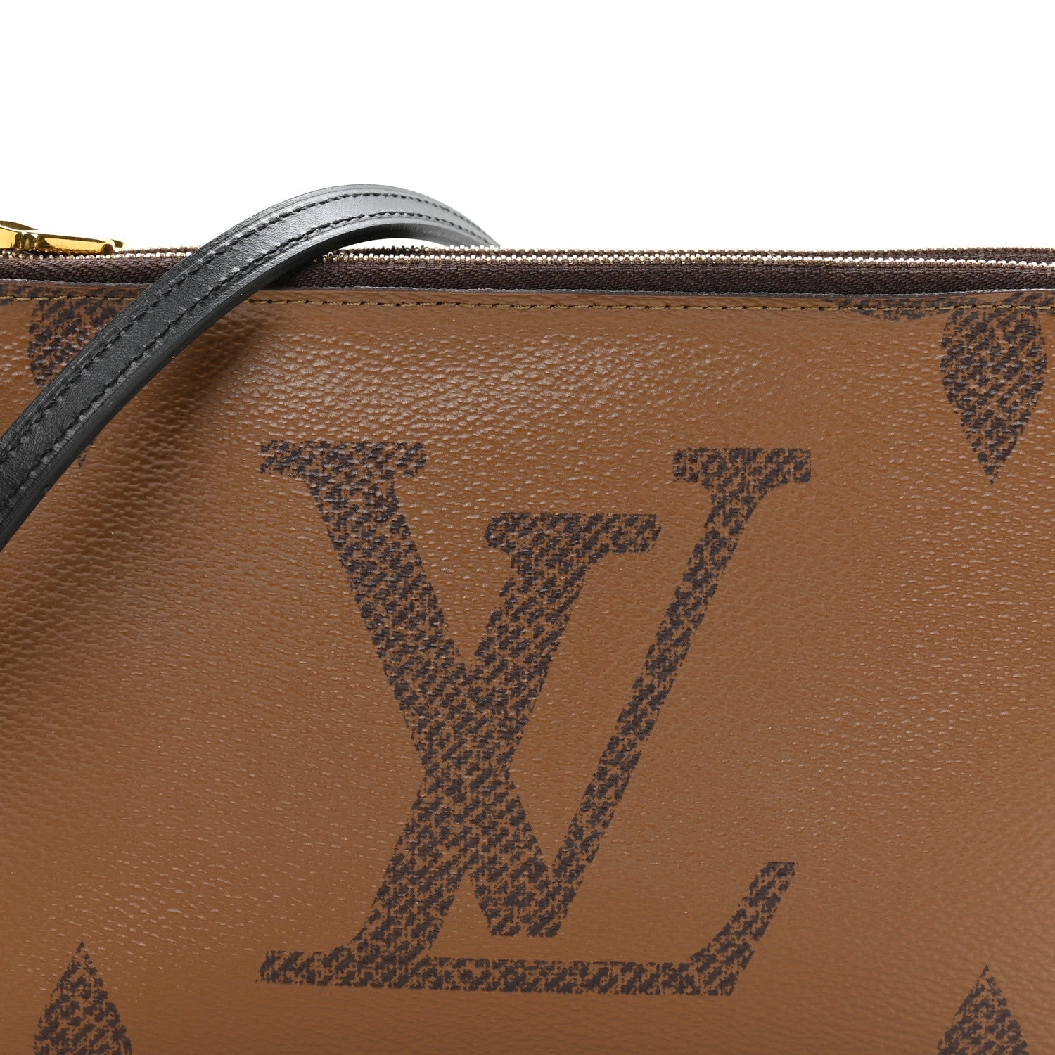 Reverse Monogram Giant Double Zip Pochette