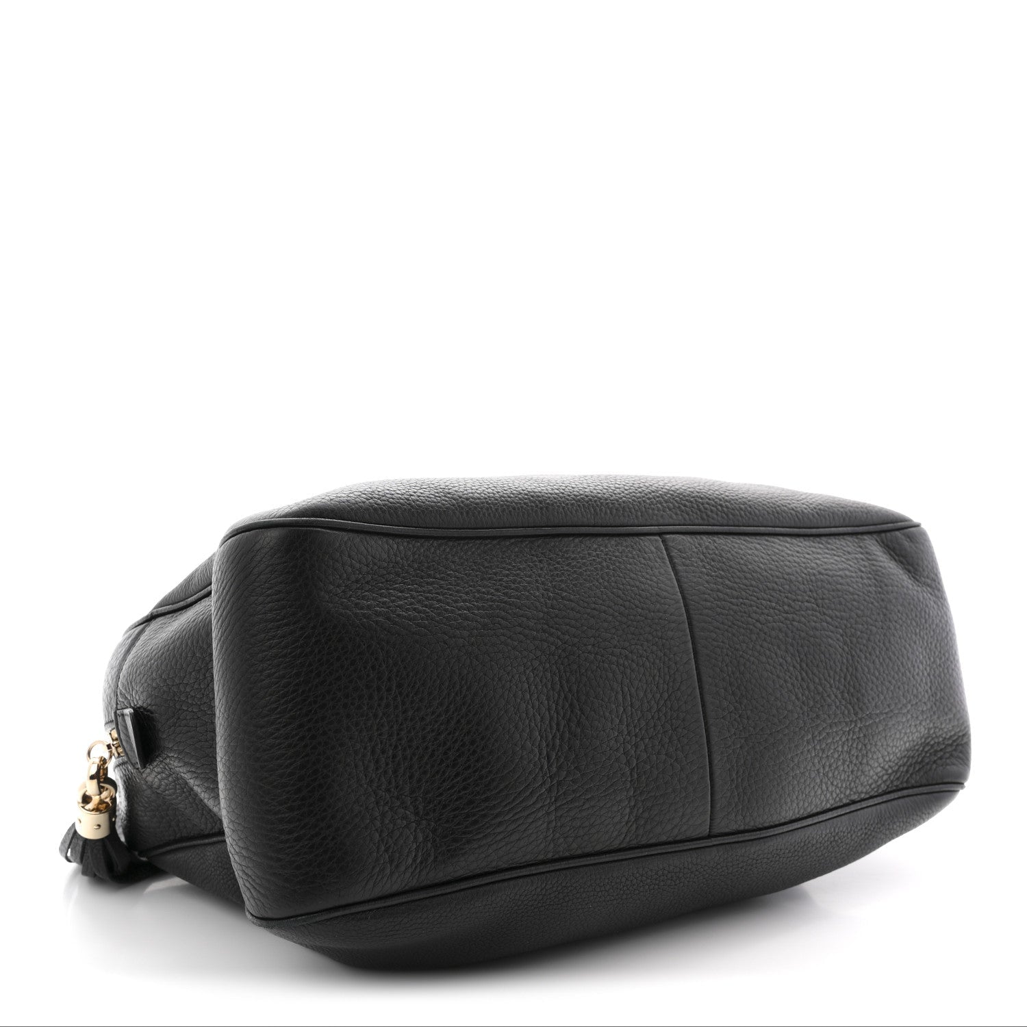 Pebbled Calfskin Medium Soho Bowler Black