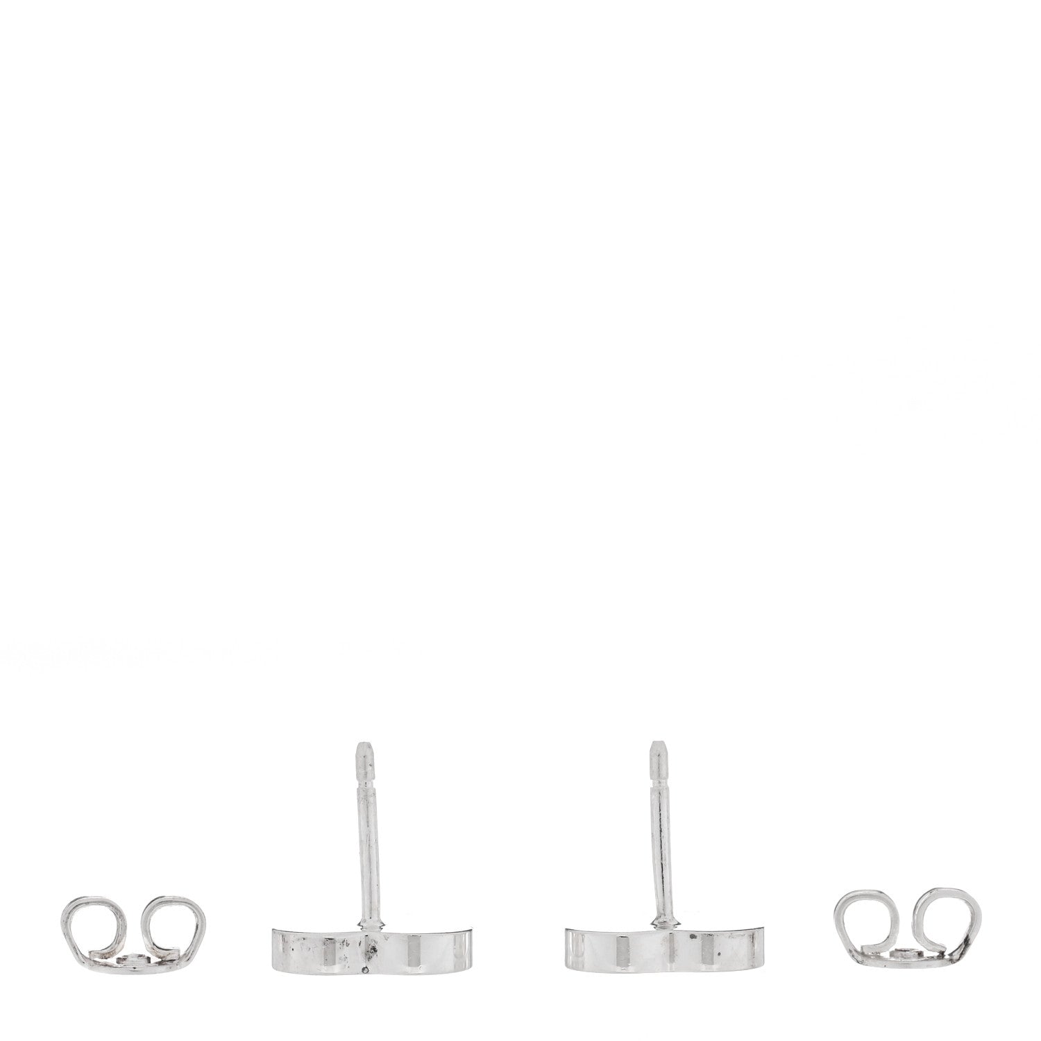 Sterling Silver Trademark Heart Stud Earrings