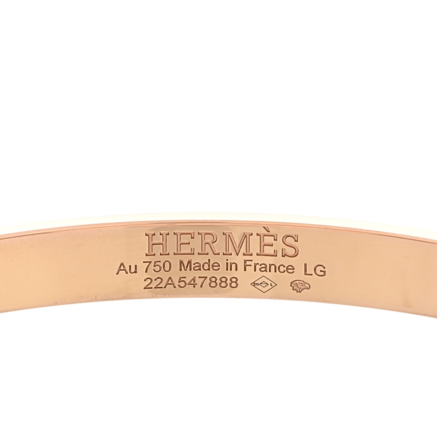 18K Rose Gold Diamond PM Kelly Bracelet LG
