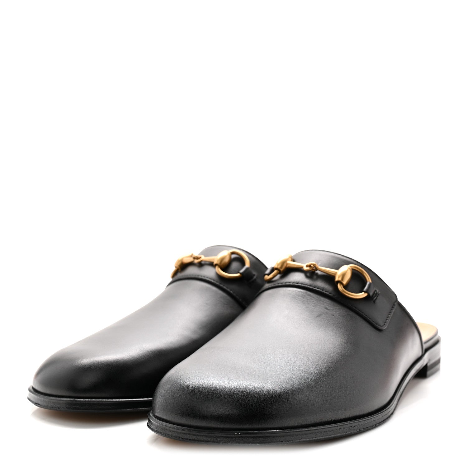 Jakarta Calfskin Mens Horsebit Slippers 7 Black