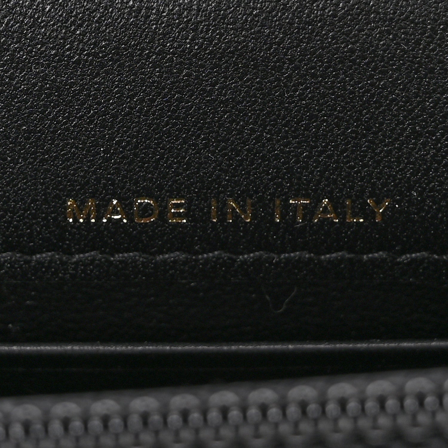Lambskin Quilted Flap Card Holder With Cuff L Black