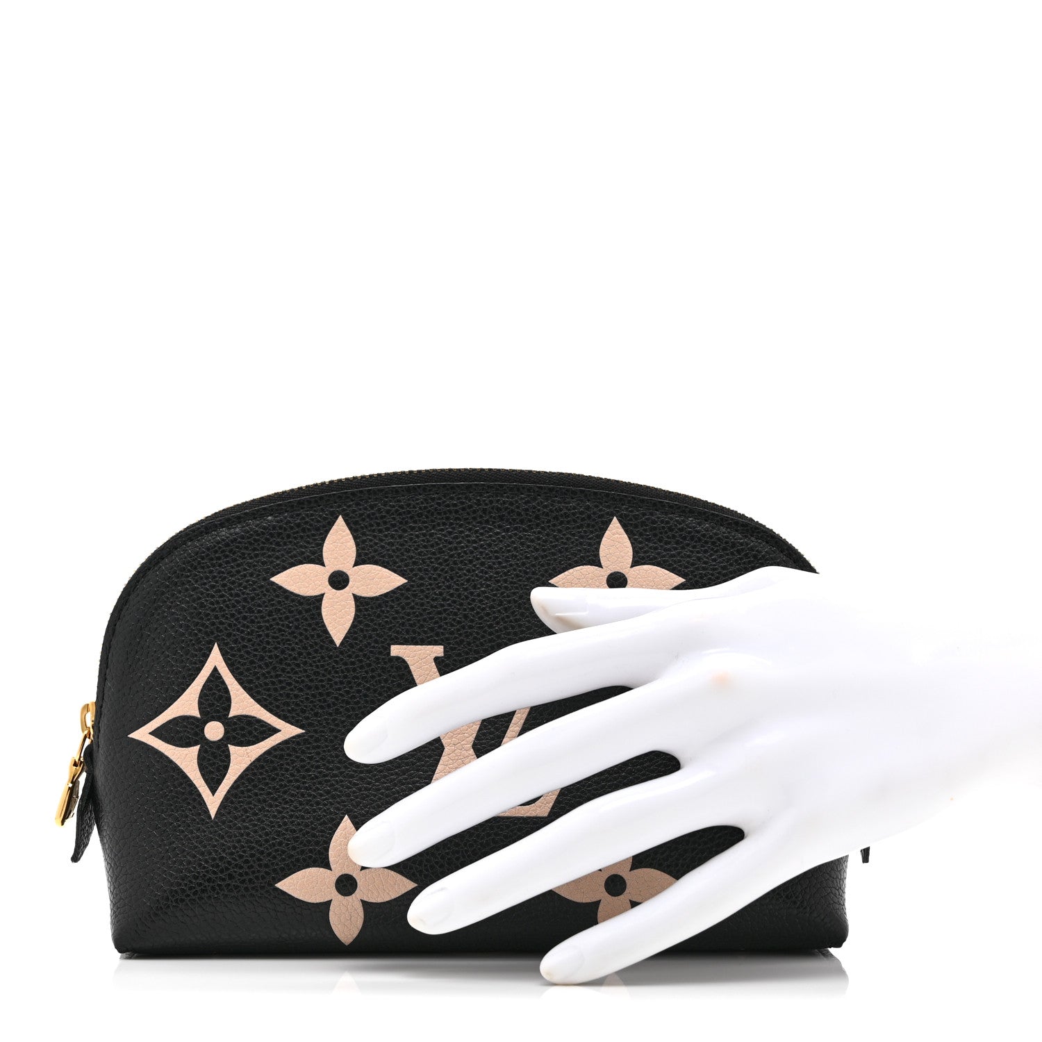 Empreinte Monogram Giant Cosmetic Pouch Black Beige