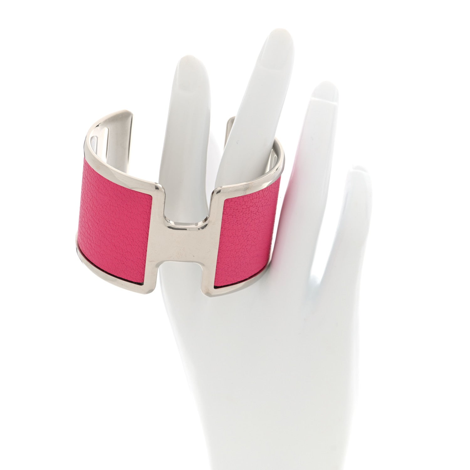 Chamkila Chevre Olympe Cuff Bracelet Rose Shocking