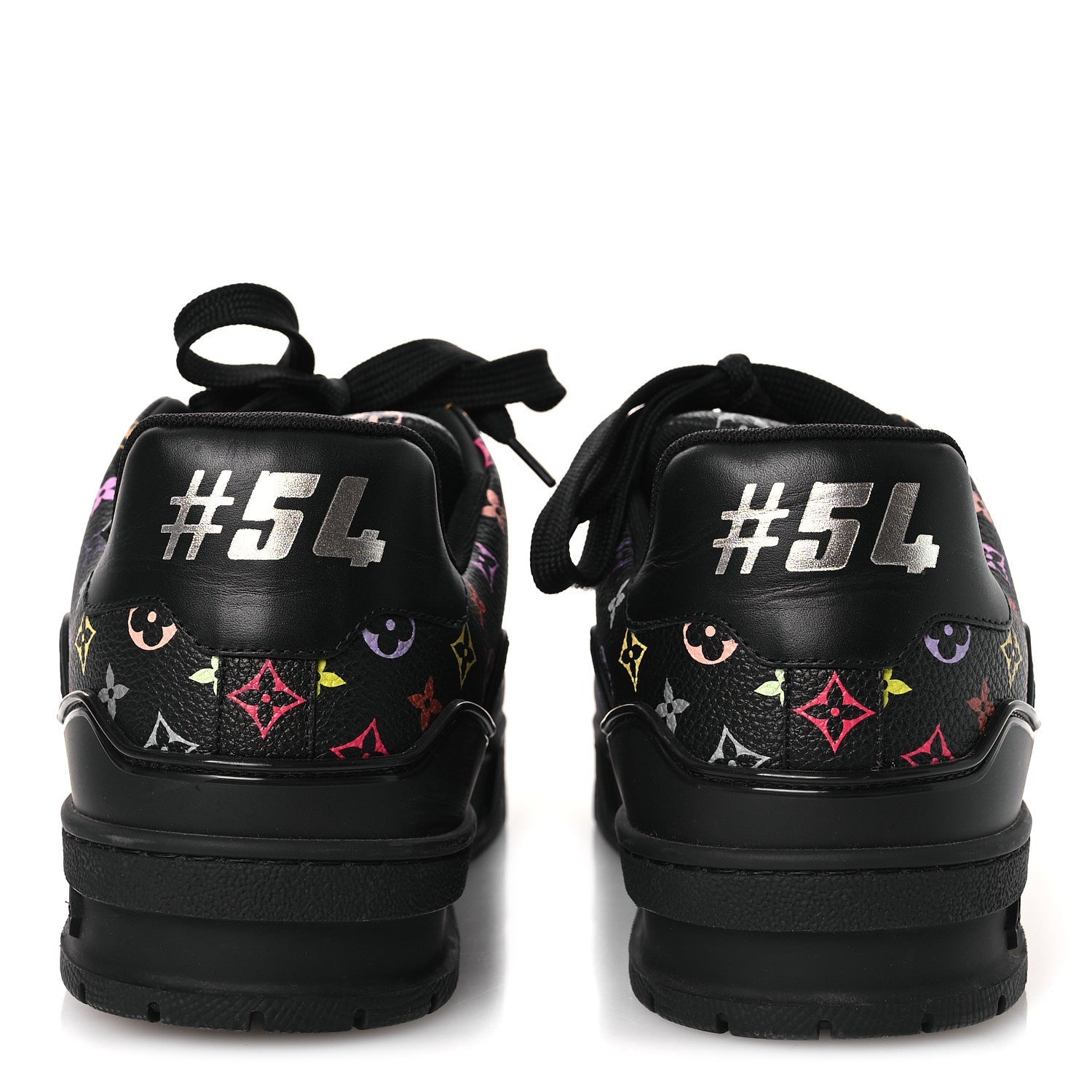 LV X TM Calfskin Monogram Multicolor Womens LV Trainer Sneakers 40 Black