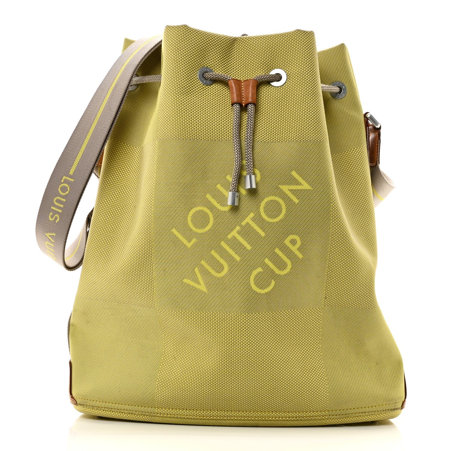 Damier Geant Americas Cup Volunteer Bag Yellow