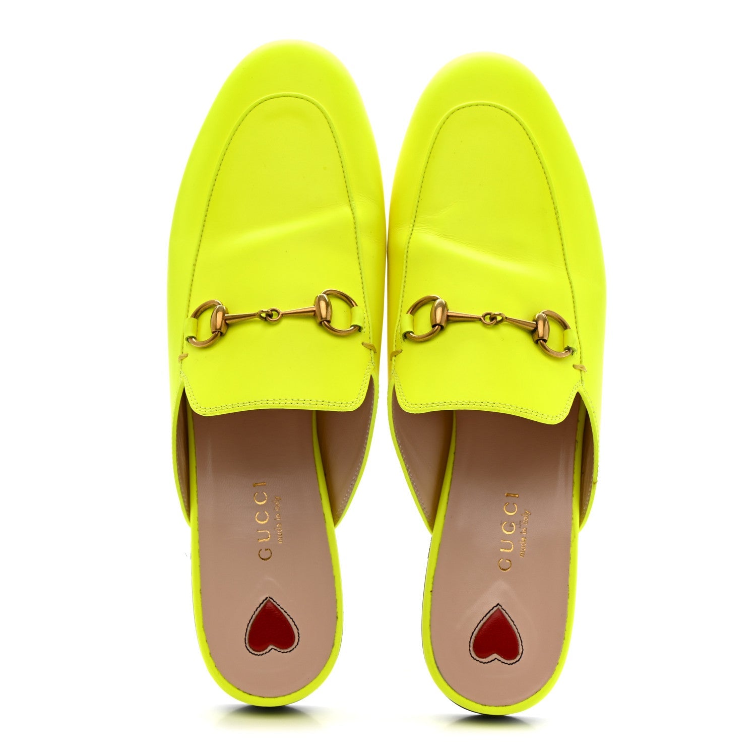 Malaga Kid Womens Princetown Slippers 38 Yellow Fluo