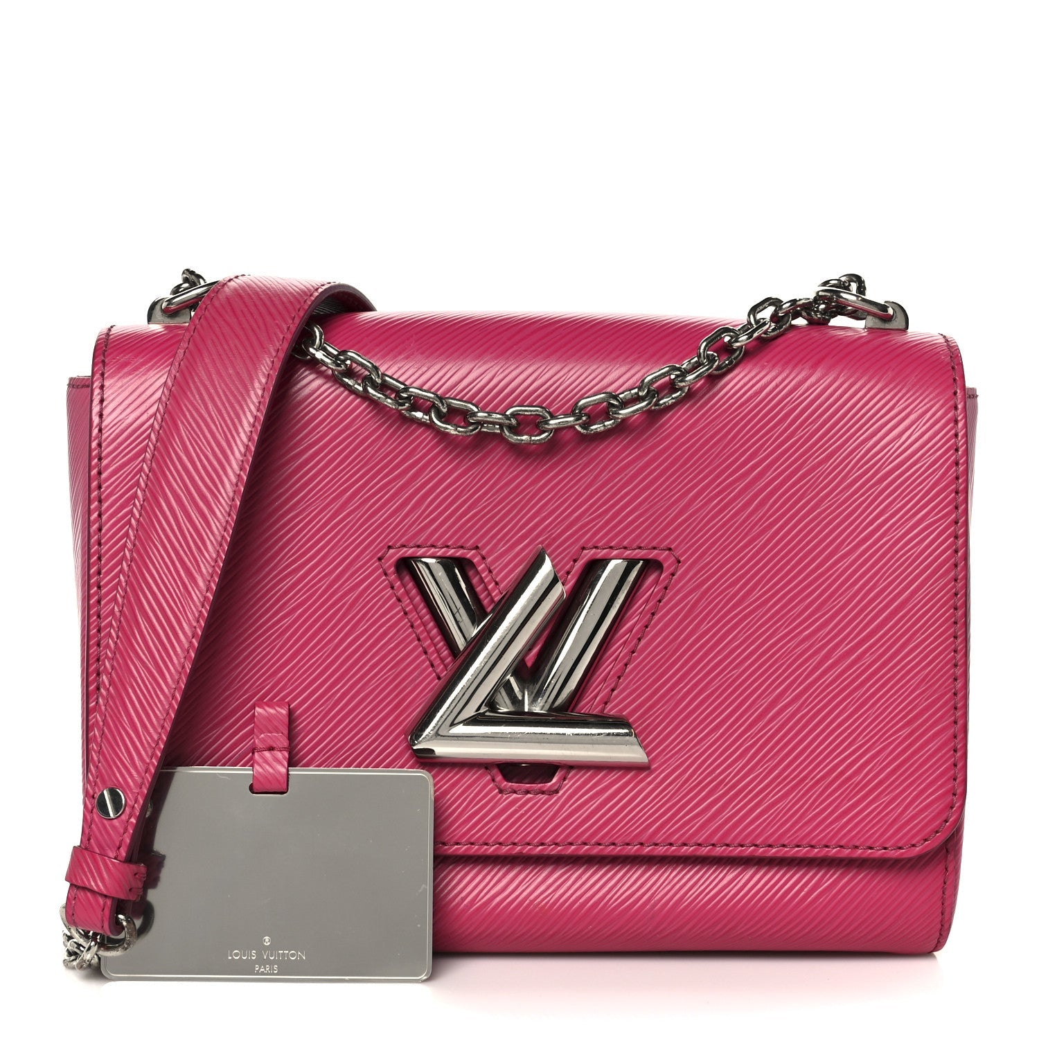Epi Twist Shoulder Bag MM Hot Pink