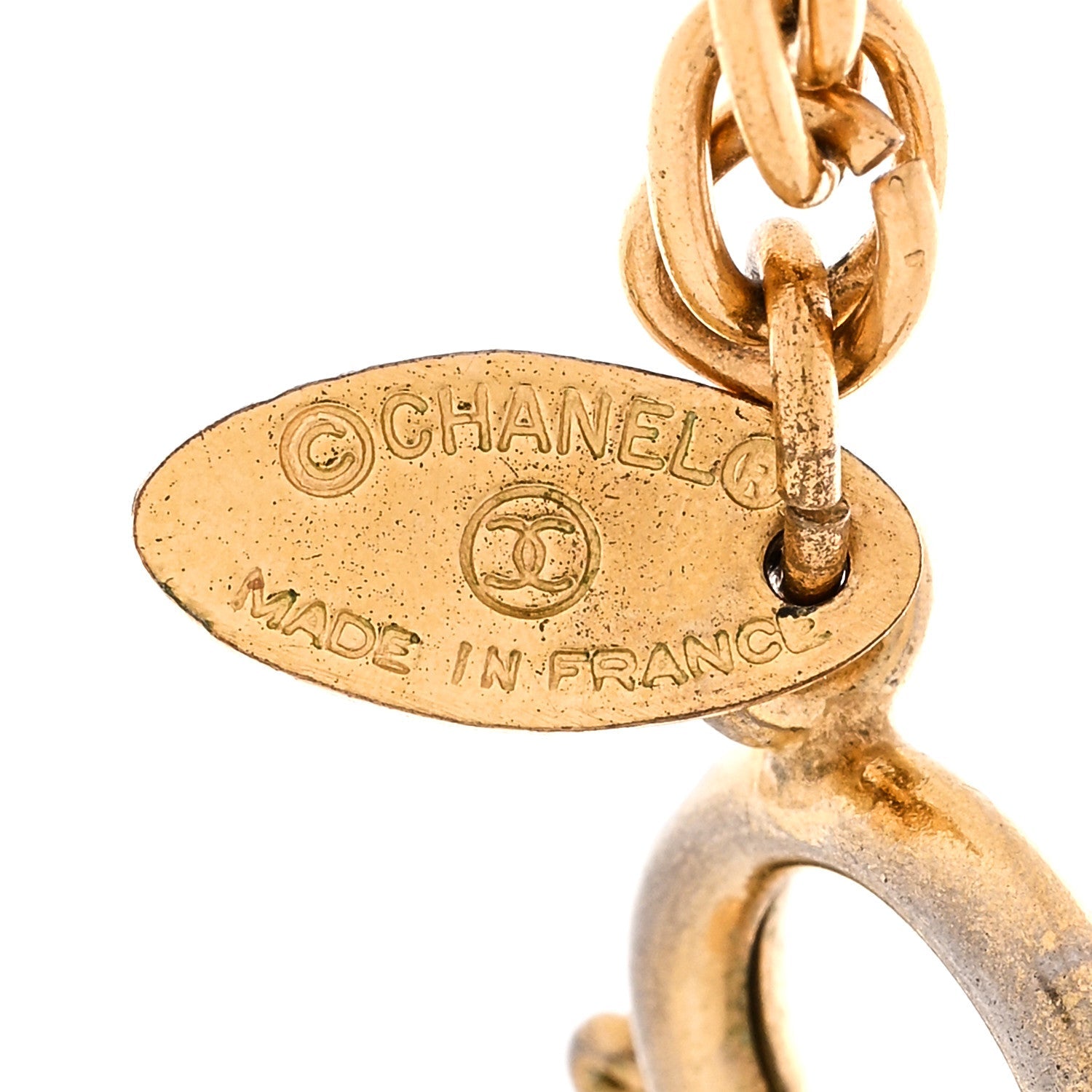 CC Pendant Necklace Gold