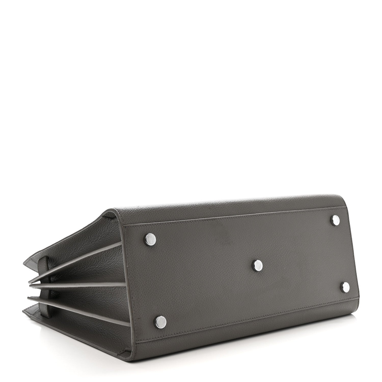 Grained Calfskin Small Sac De Jour Fog