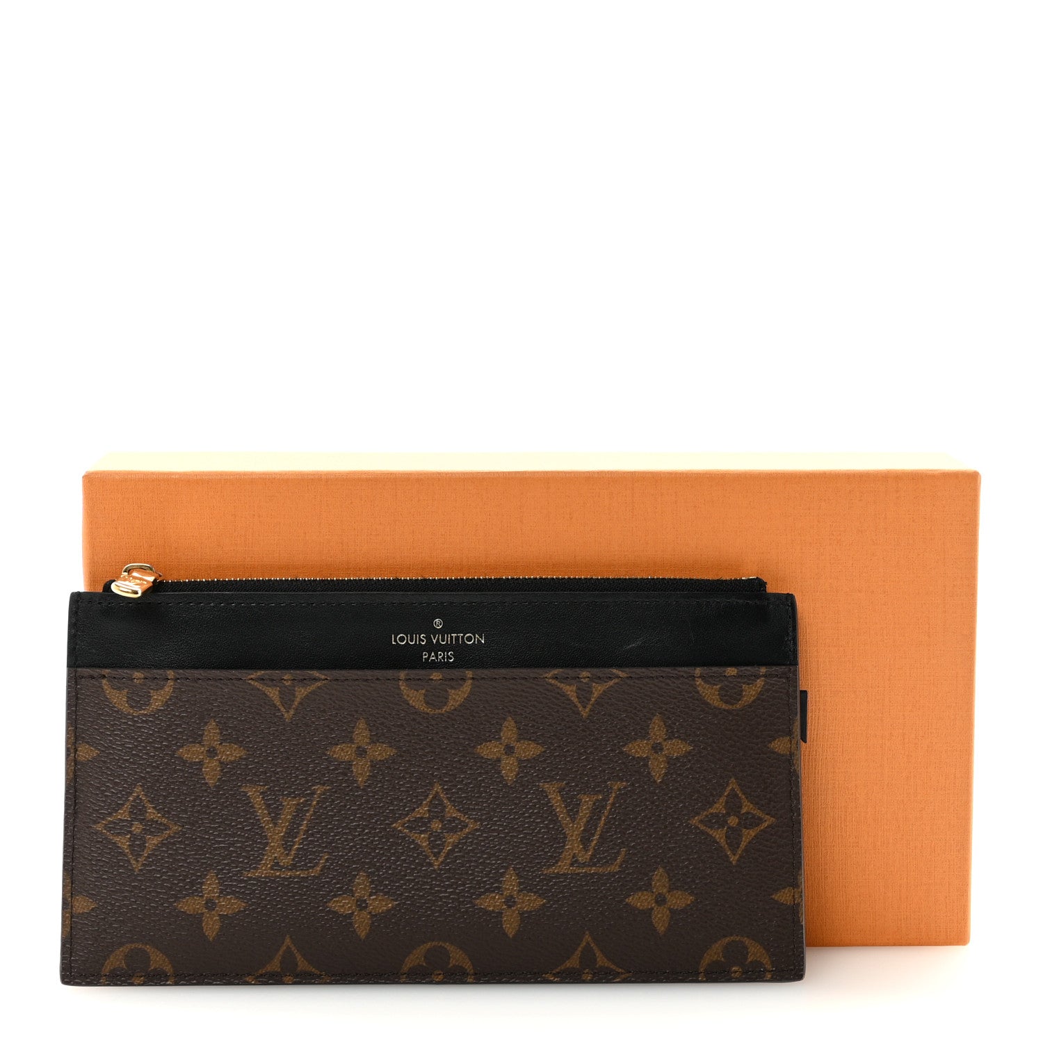 Monogram Slim Purse Black