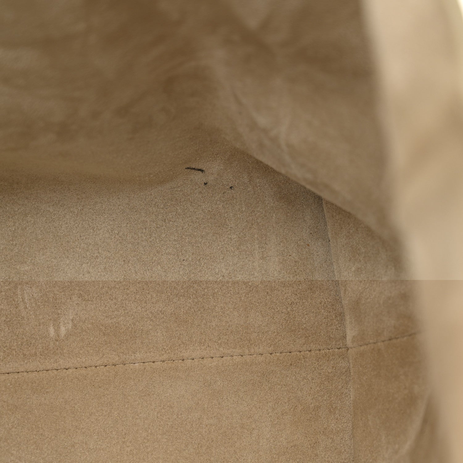 Grained Calfskin Low Key Cabas MM Clay