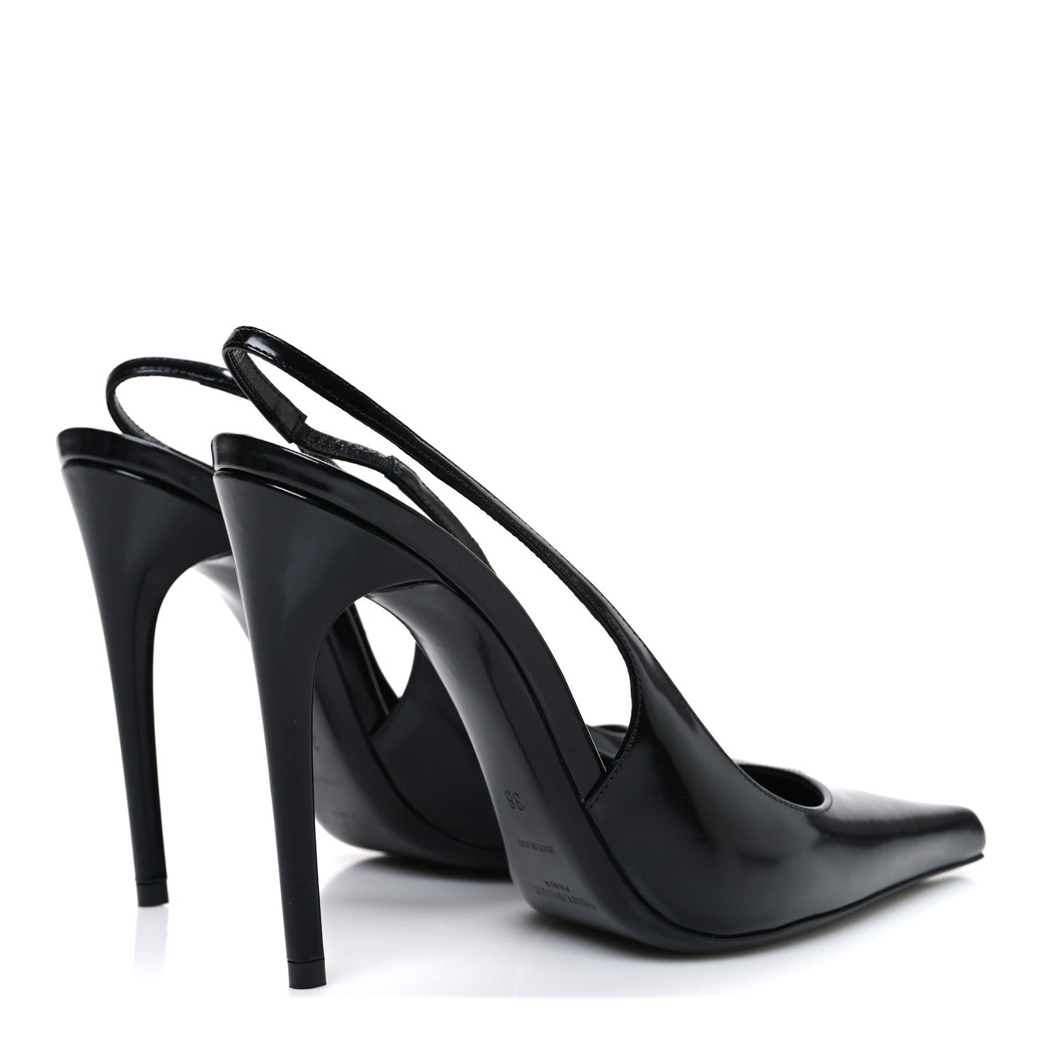 Patent Vendome Slingback Pumps 38 Black