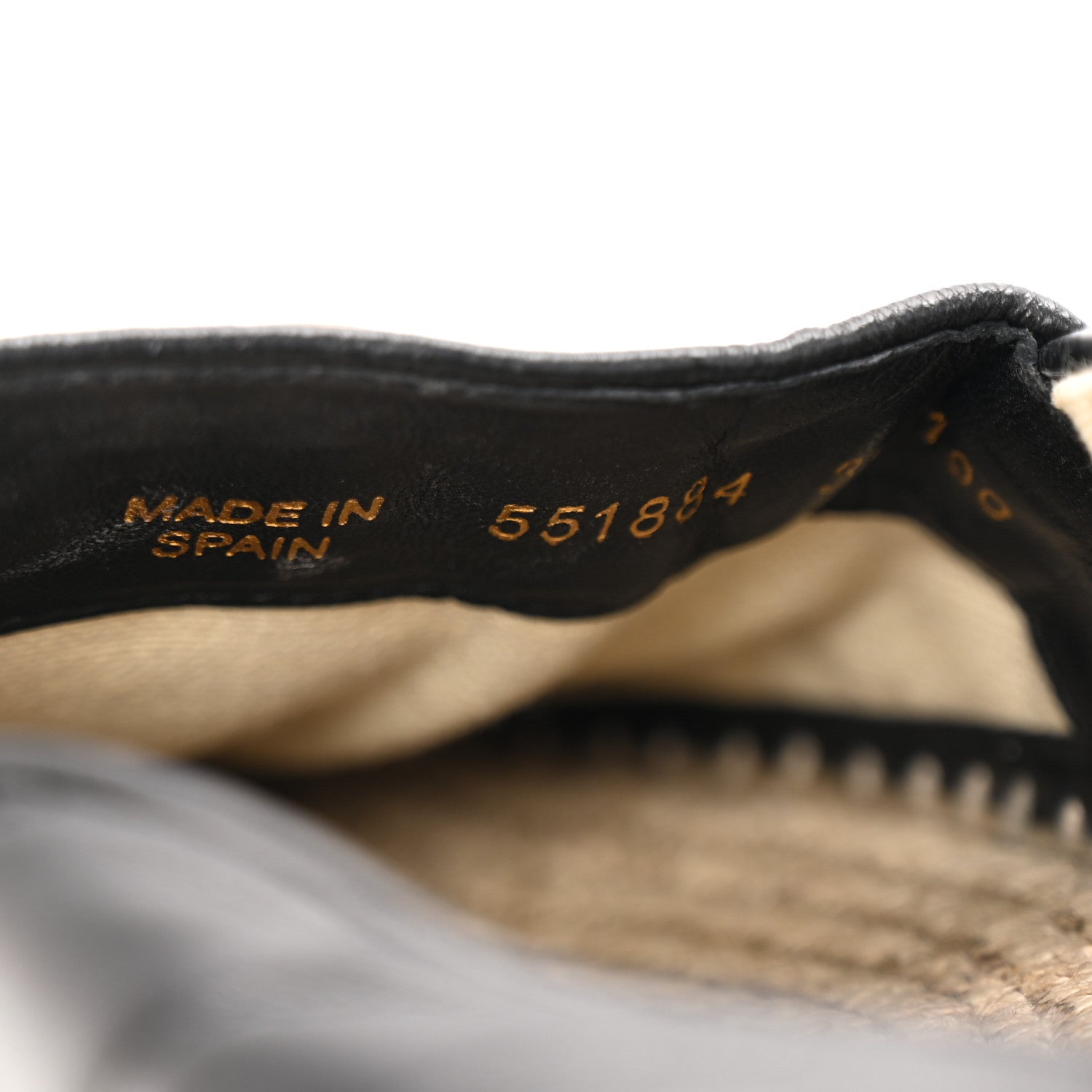 Nappa Matelasse GG Marmont Platform Espadrilles 39 Black