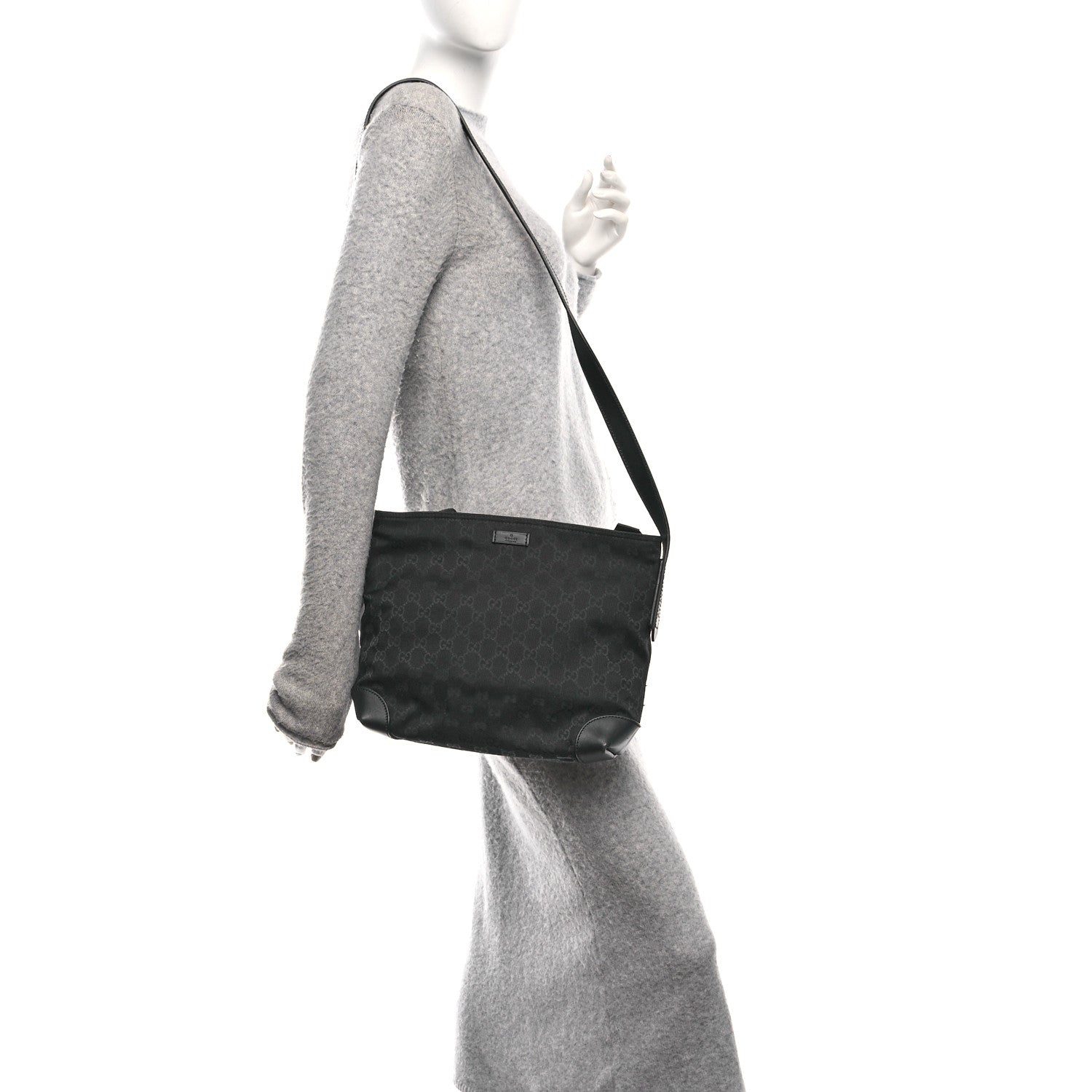 Monogram Messenger Bag Black