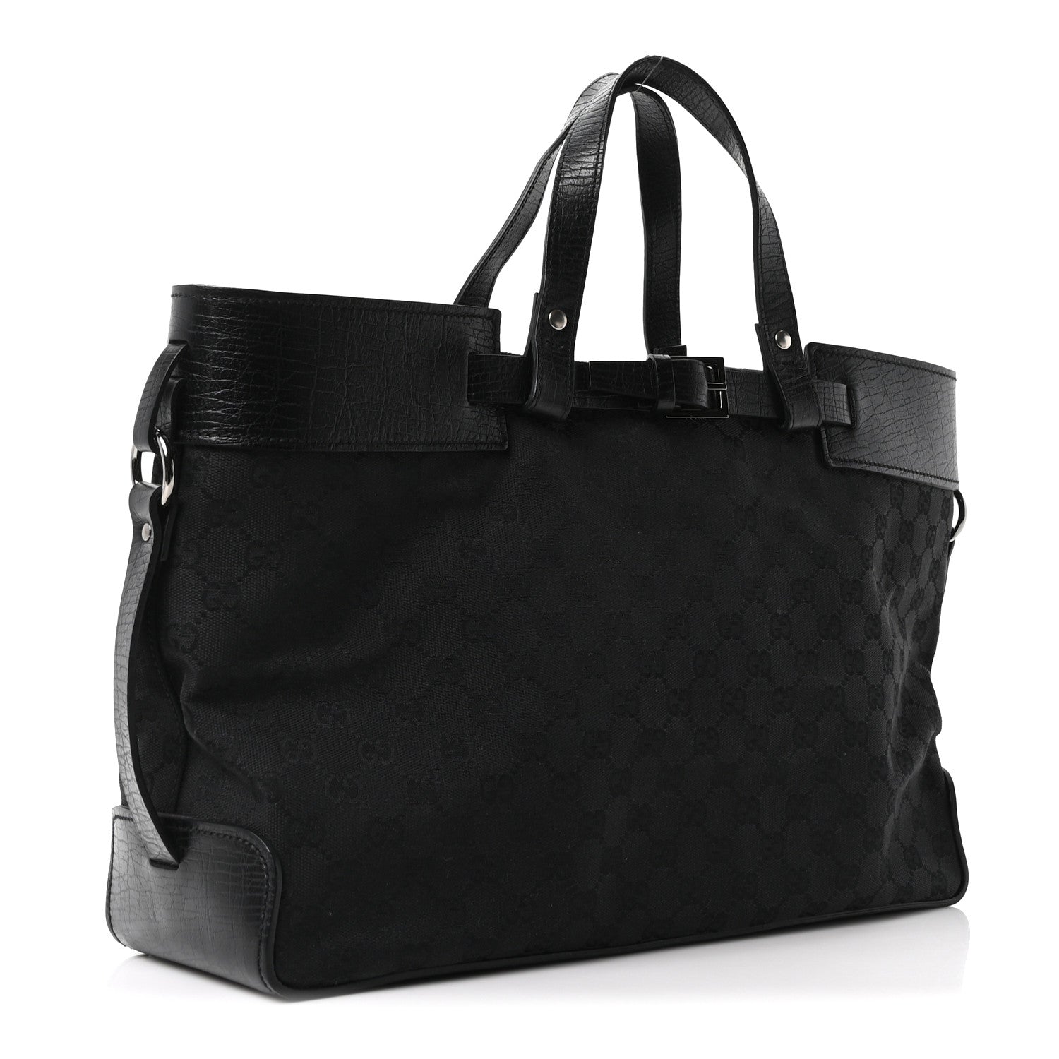 Monogram Large Tote Black