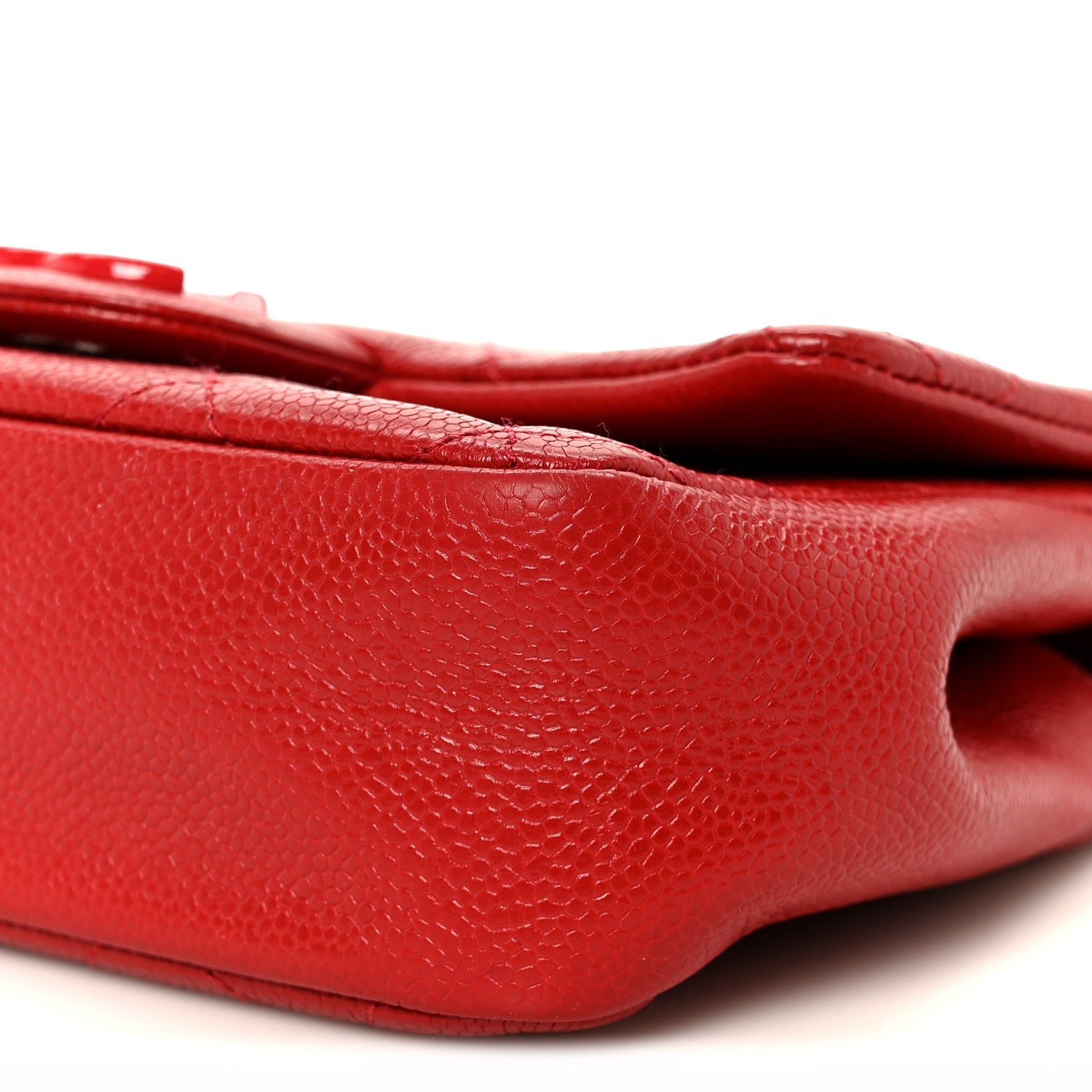 Caviar Quilted Mini Incognito Square Flap Red