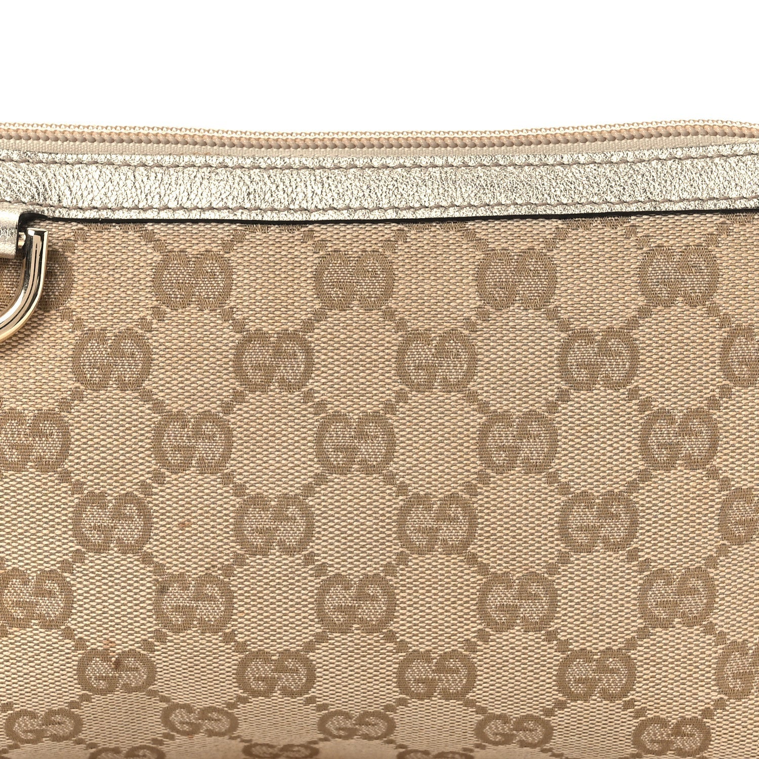 Monogram D Ring Cosmetic Case Metallic Bronze