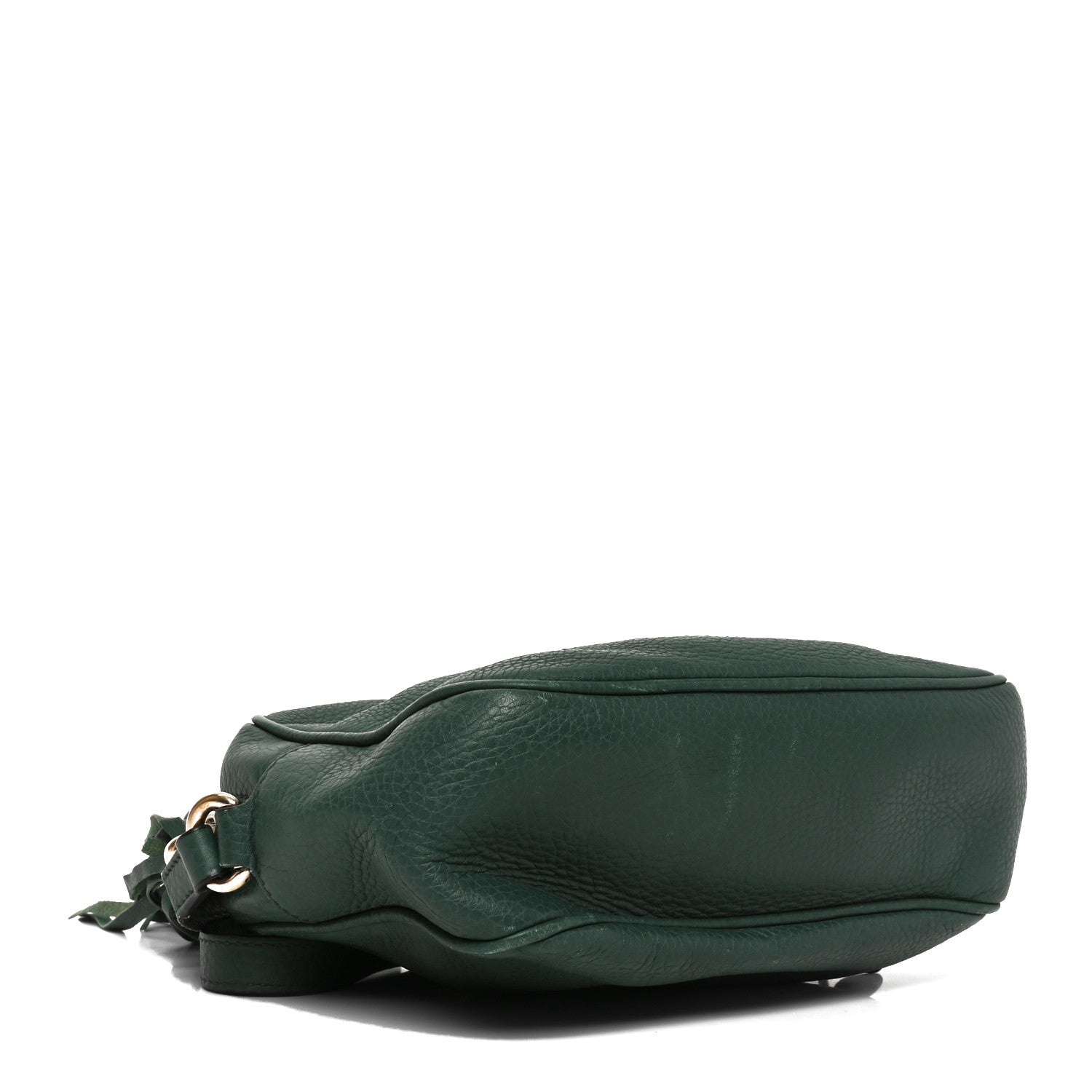 Pebbled Calfskin Small Soho Disco Bag Emerald Green