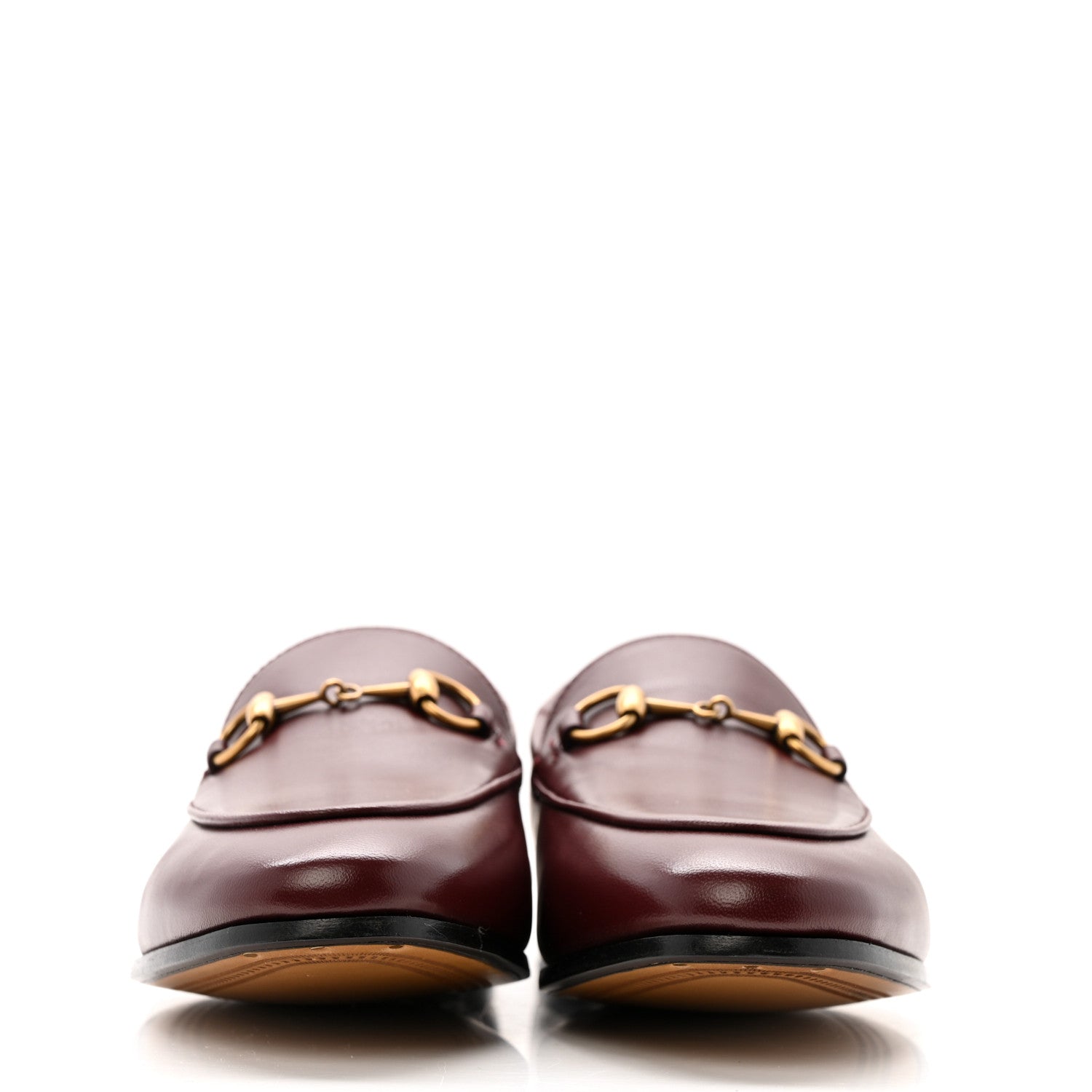 Lambskin Womens Brixton Horsebit Loafers 36.5 Vintage Bordeaux