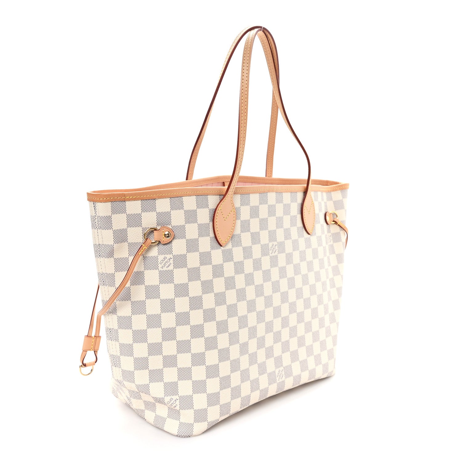 Damier Azur Neo Neverfull MM Rose Ballerine