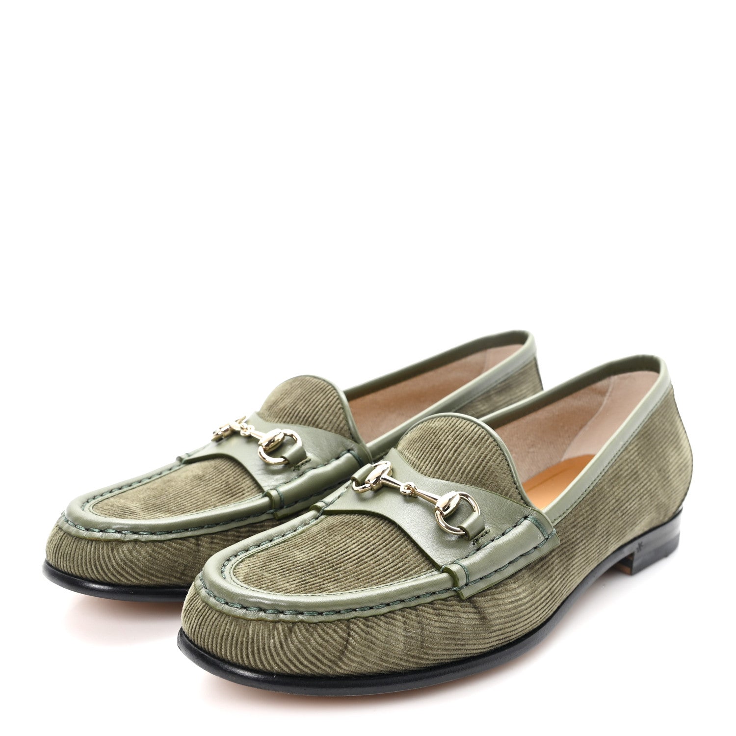 Corduroy Womens 1953 Horsebit Loafers 37.5 Sweet Military