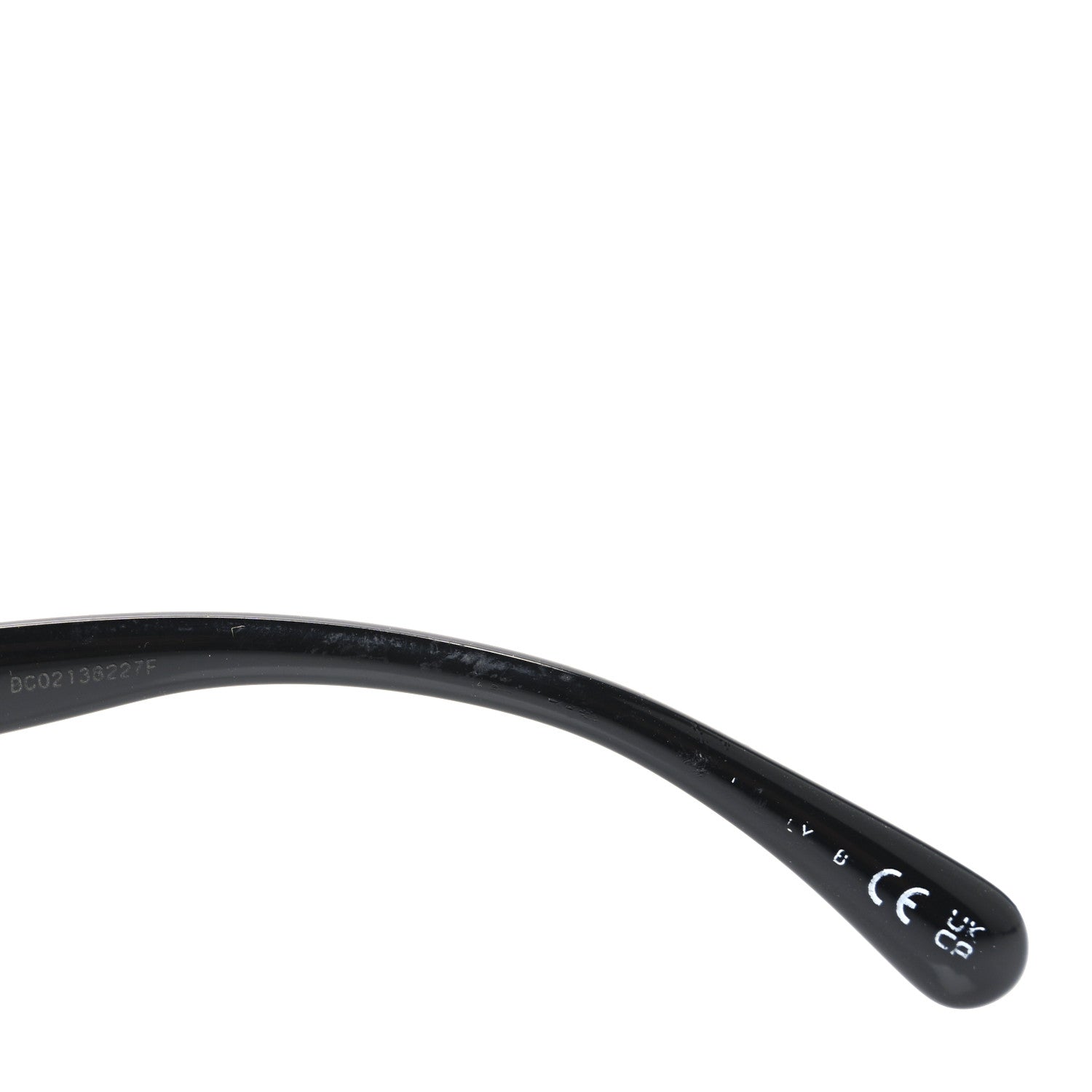 Acetate Strass Square Sunglasses 5422-B Black White