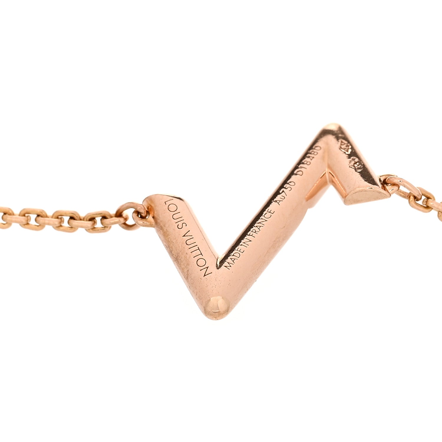 18K Pink Gold Volt Upside Down Chain Bracelet