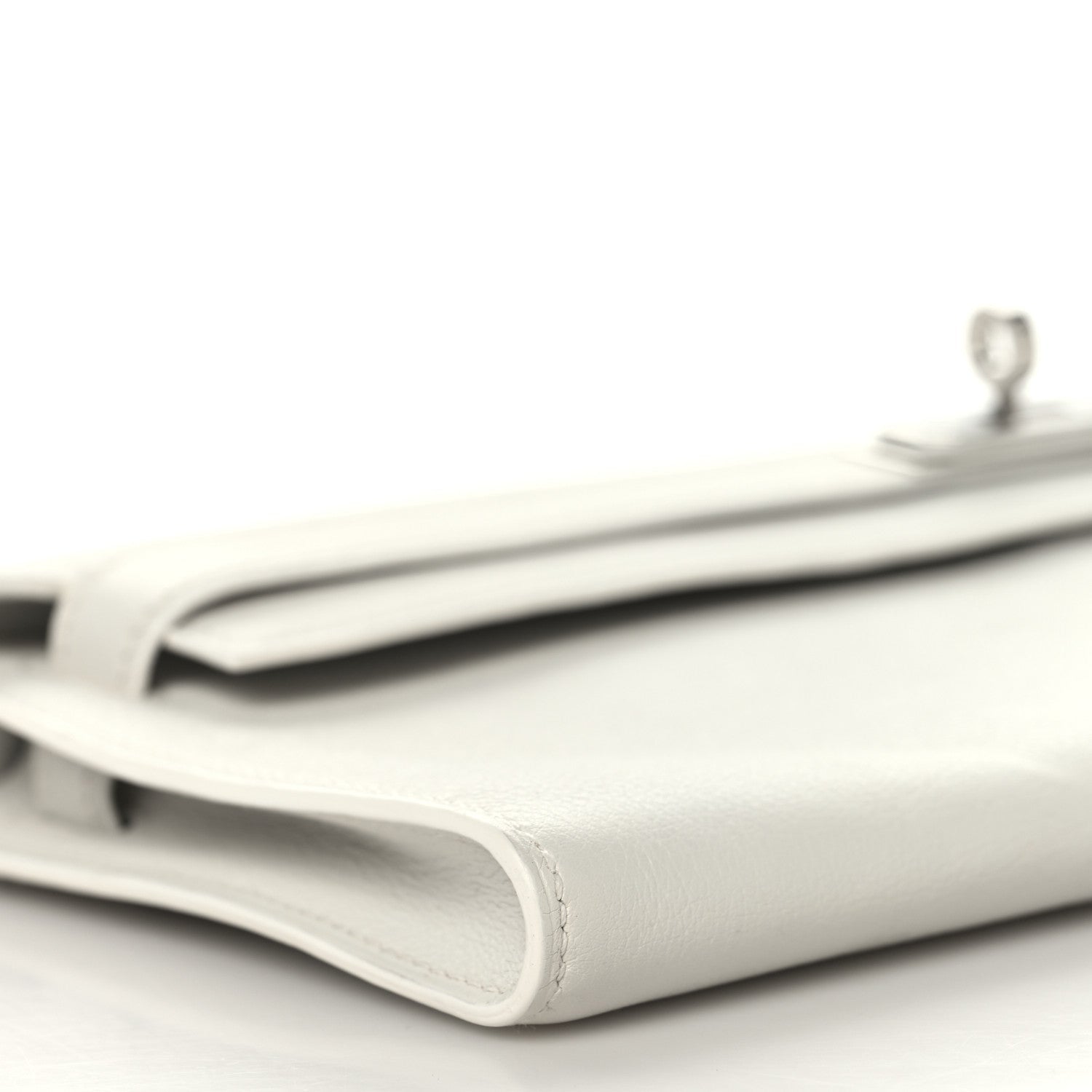 Swift Kelly Cut Clutch Pochette White