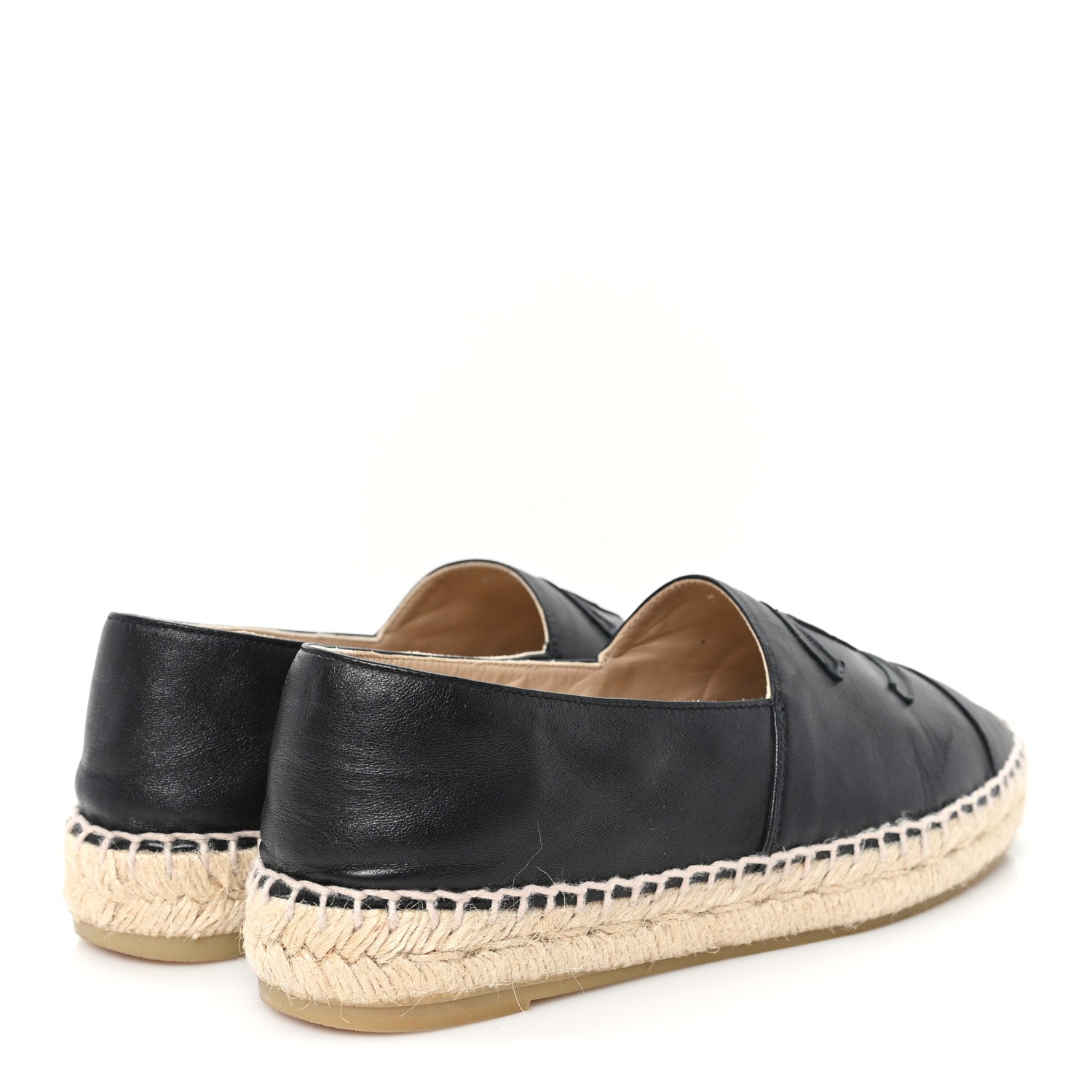 Lambskin CC Espadrilles 36 Black