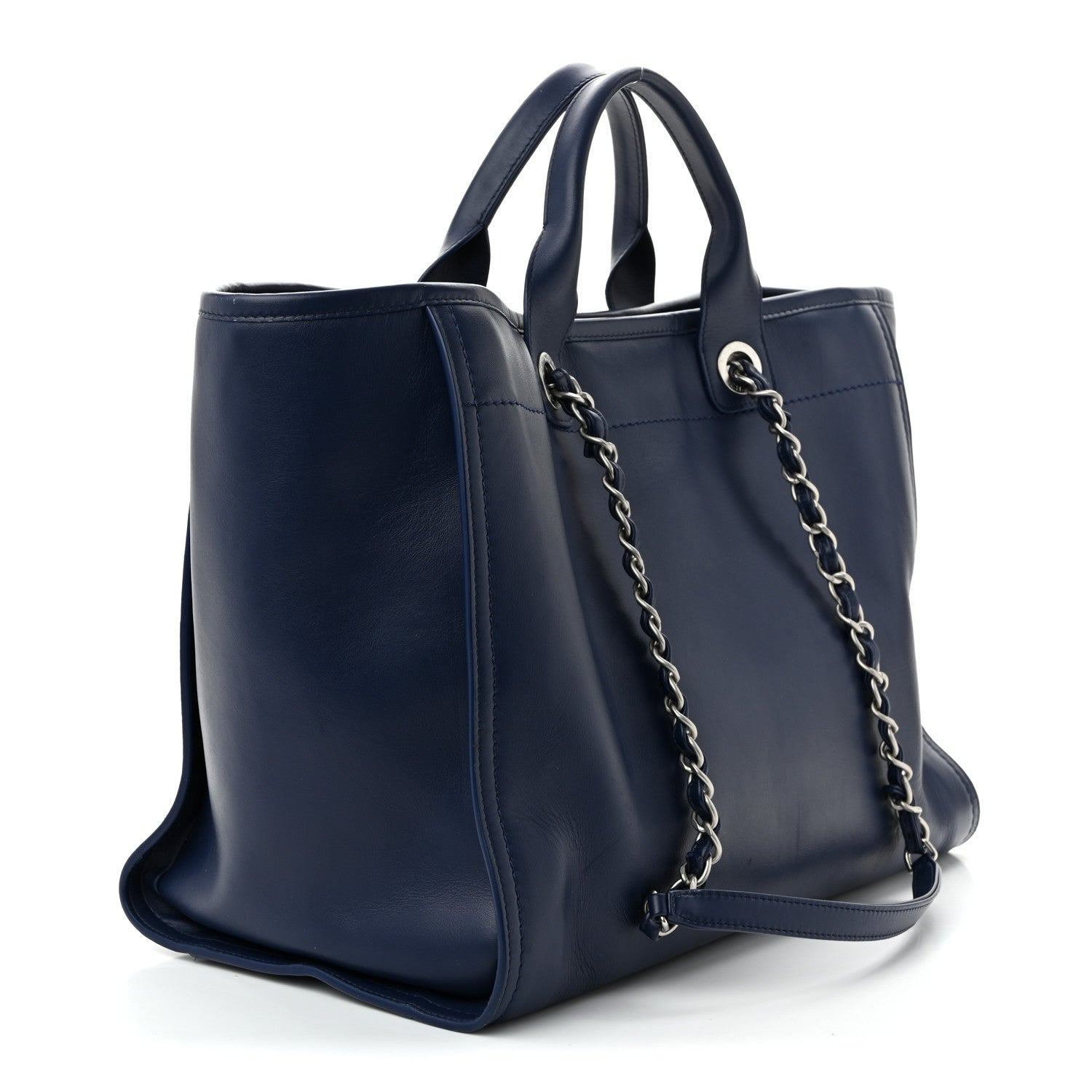 Calfskin Medium Deauville Navy