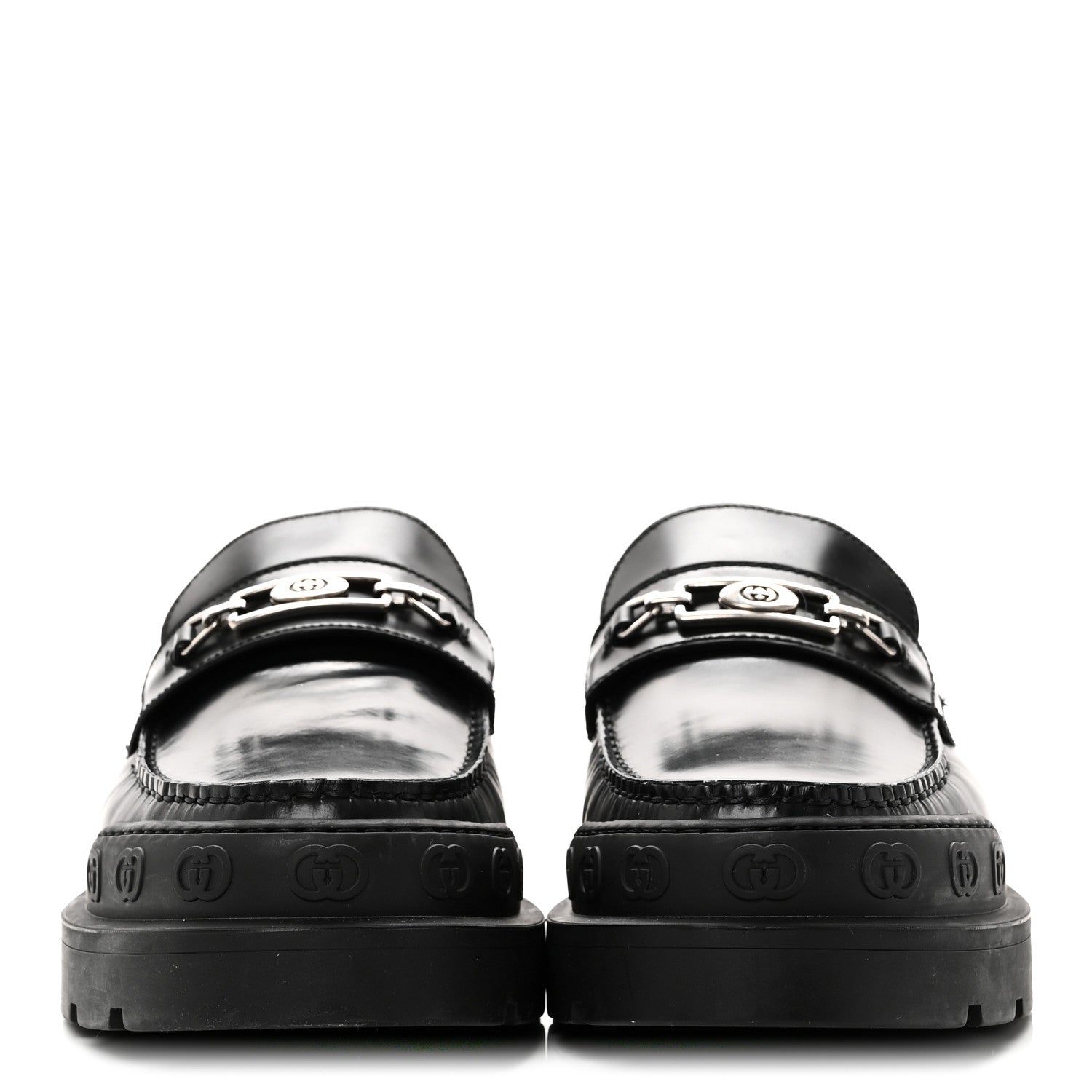 Sherlin Millennial Ribot Mens Platform Loafers 10 Black