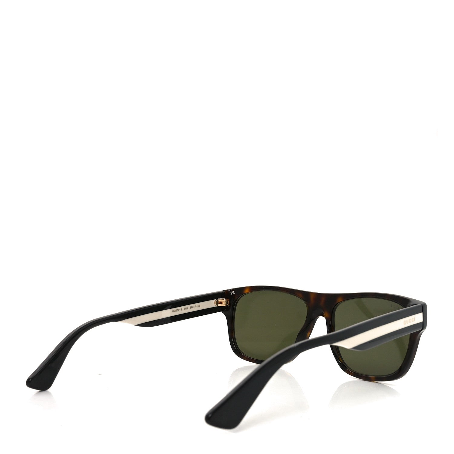 Acetate Square Frame Web Sunglasses GG0341S Tortoise
