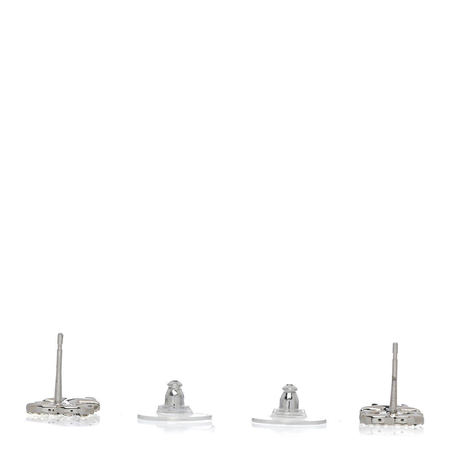 Crystal CC Starfall Drop Earrings Silver