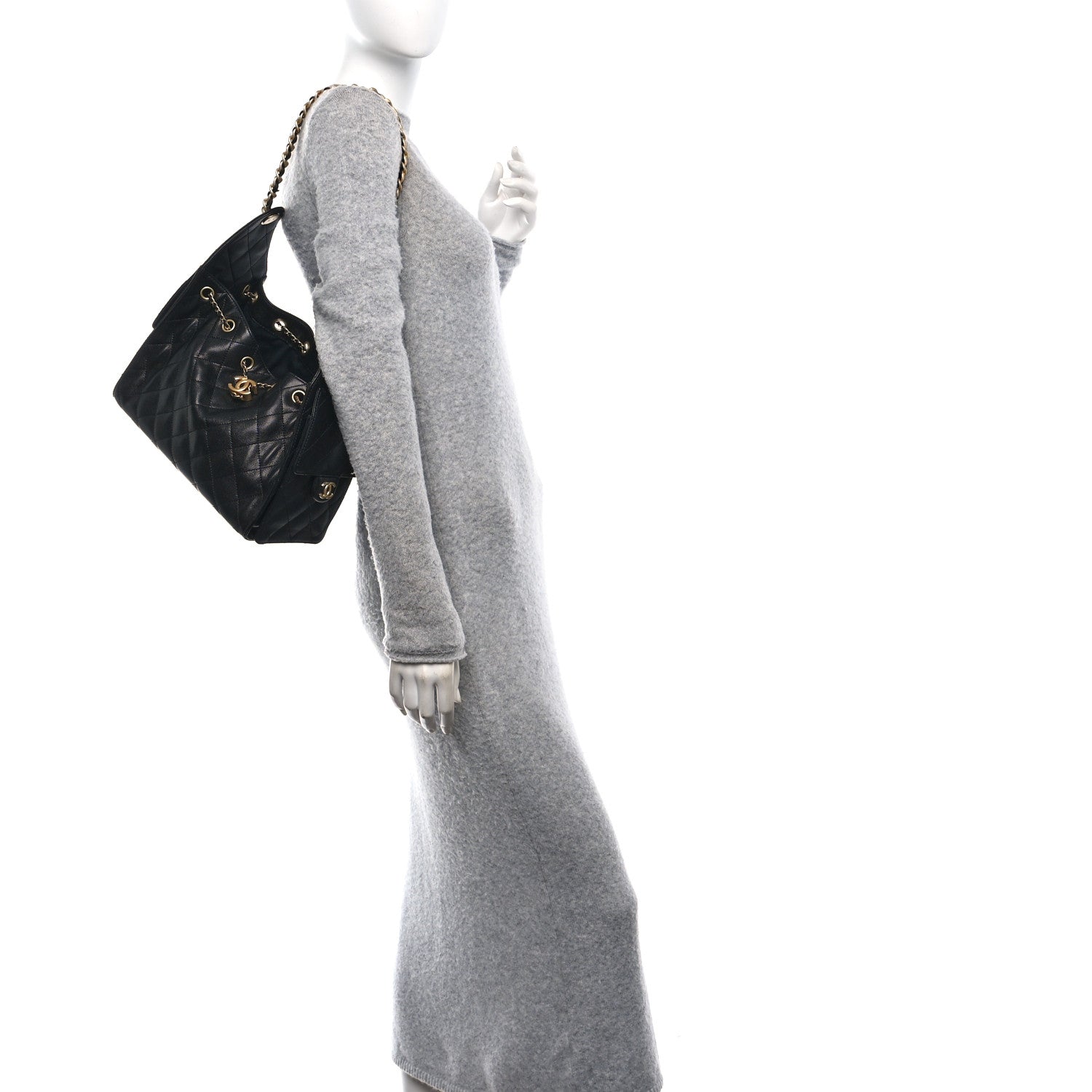 Caviar Quilted Small Chanel 25 Handbag Black