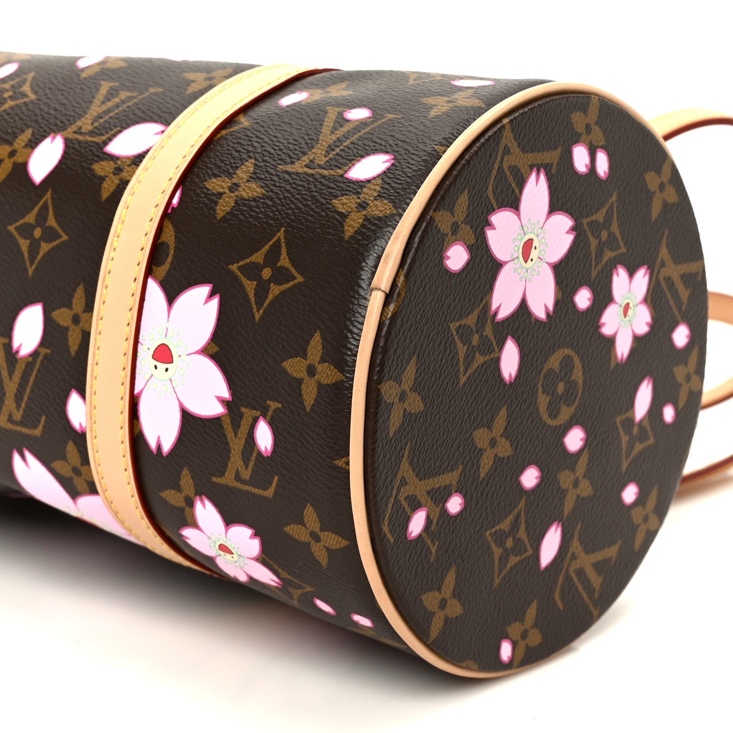 LV X TM Monogram Cherry Blossom Papillon Sakura Brown